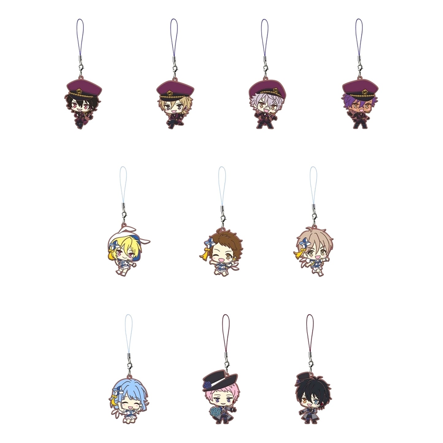Set of 10 Ensemble Stars! Capsule Rubber Mascot Next Stage 4 [USED]