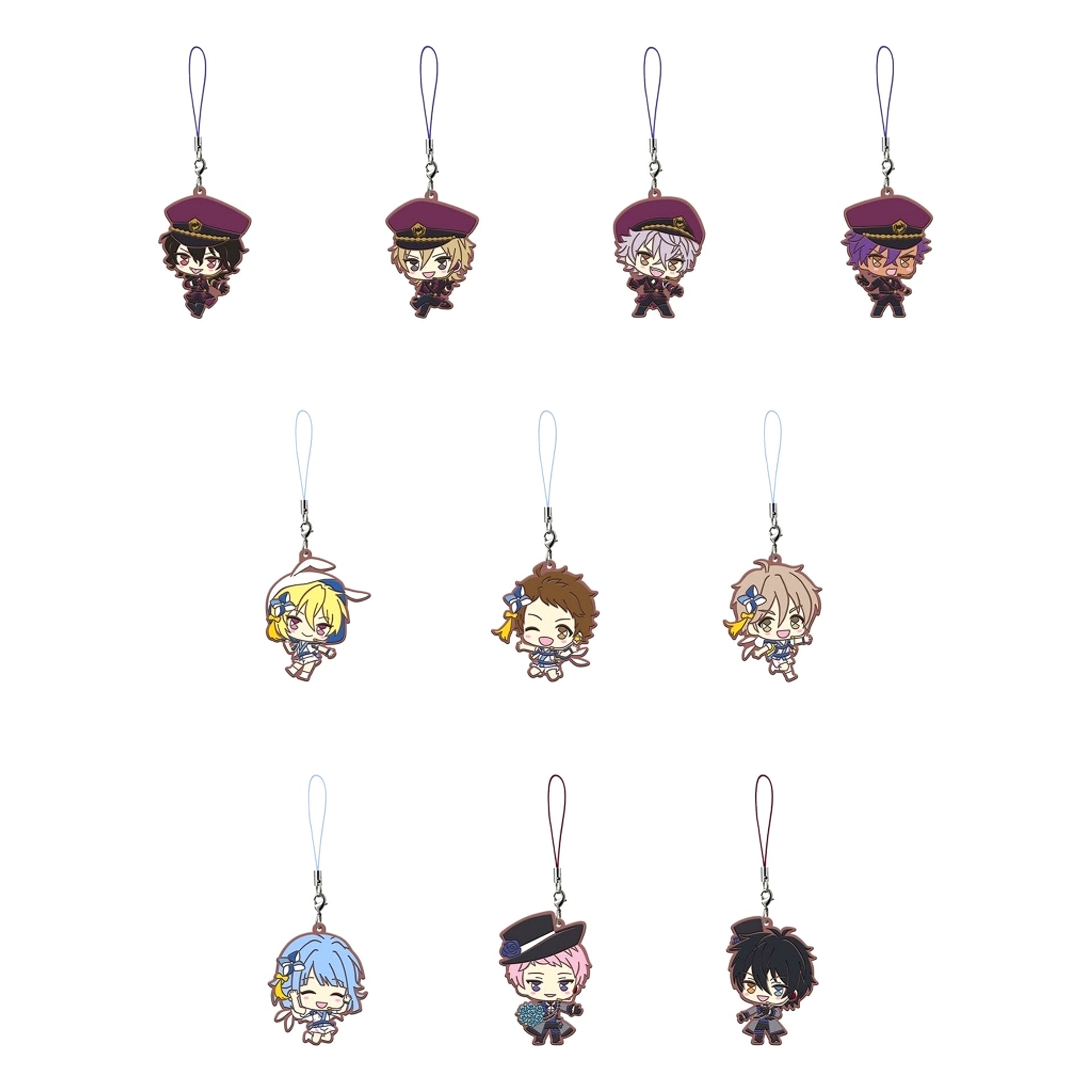 Set of 10 Ensemble Stars! Capsule Rubber Mascot Next Stage 4 [USED]