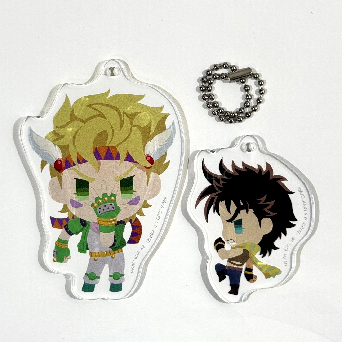 Jojo's Pitter-Patter Pop Caesar Anthonio Zeppeli Plate Keychain Vol.3 SEGA Limited Keychains [USED]