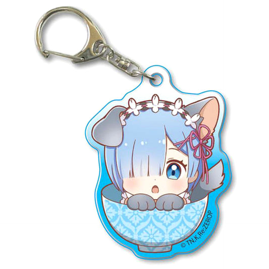 Re:ZERO -Starting Life in Another World- Rem Wankomeshi Acrylic Keychain Keychains [USED]