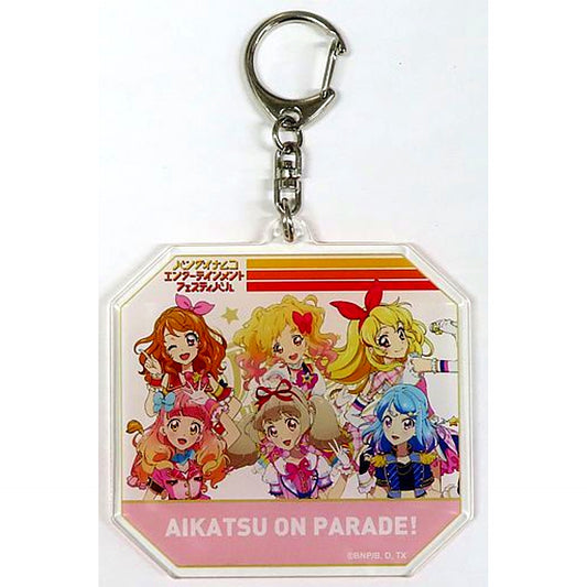 Official Keychain Aikatsu on Parade! Ver. Bandai Namco Entertainment Festival Advance Mail Order Limited [USED]