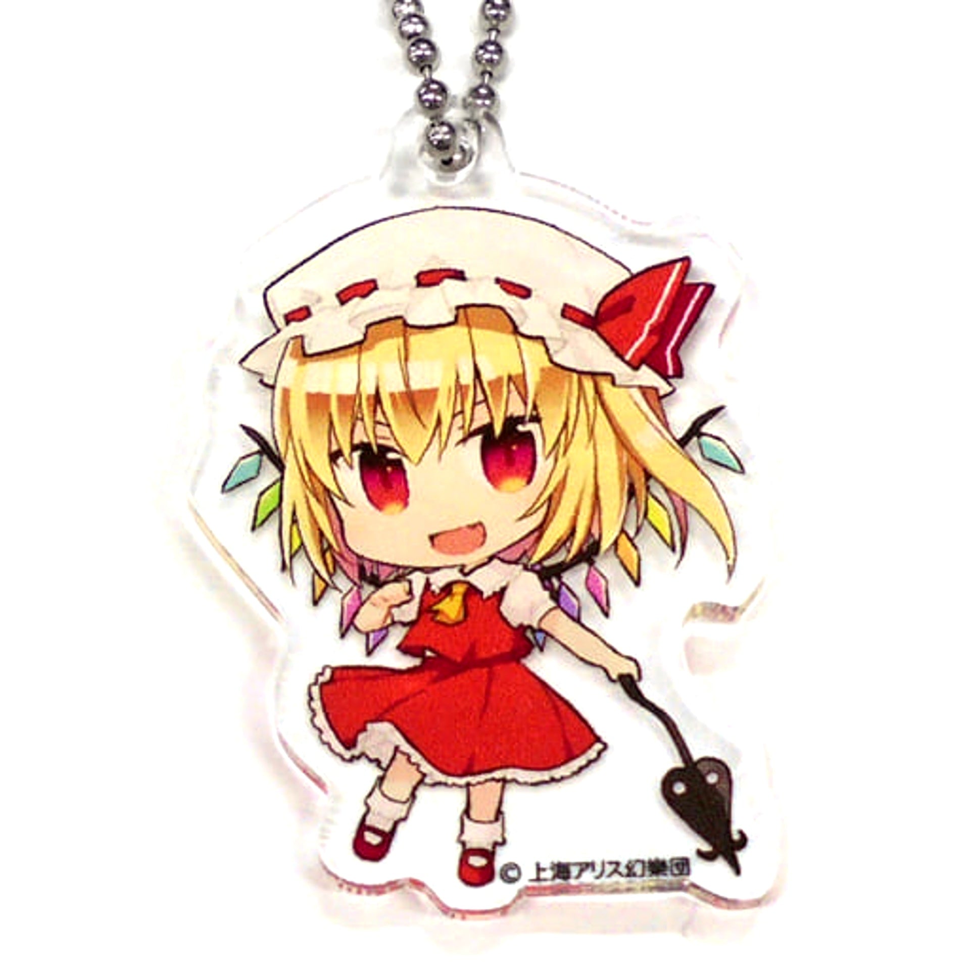 Touhou Project Flandre Scarlet Acrylic Keychain Gensokyo SD Collection C Atre Akihabara Hakurei Shrine Autumn Festival 2019 Exclusive Keychains [USED]