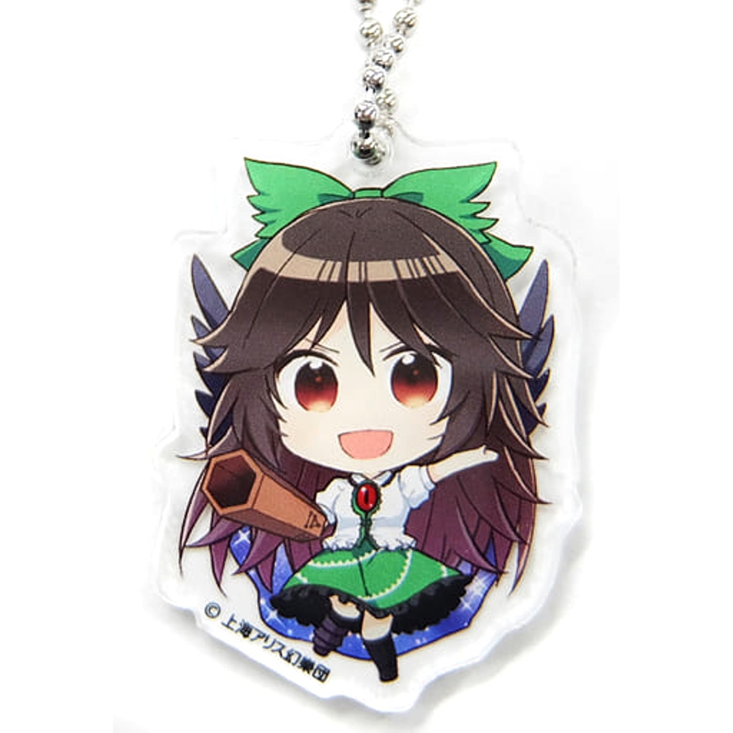 Touhou Project Reiuji Utsuho Acrylic Keychain Gensokyo SD Collection D Atre Akihabara Hakurei Shrine Autumn Festival 2019 Exclusive Keychains [USED]