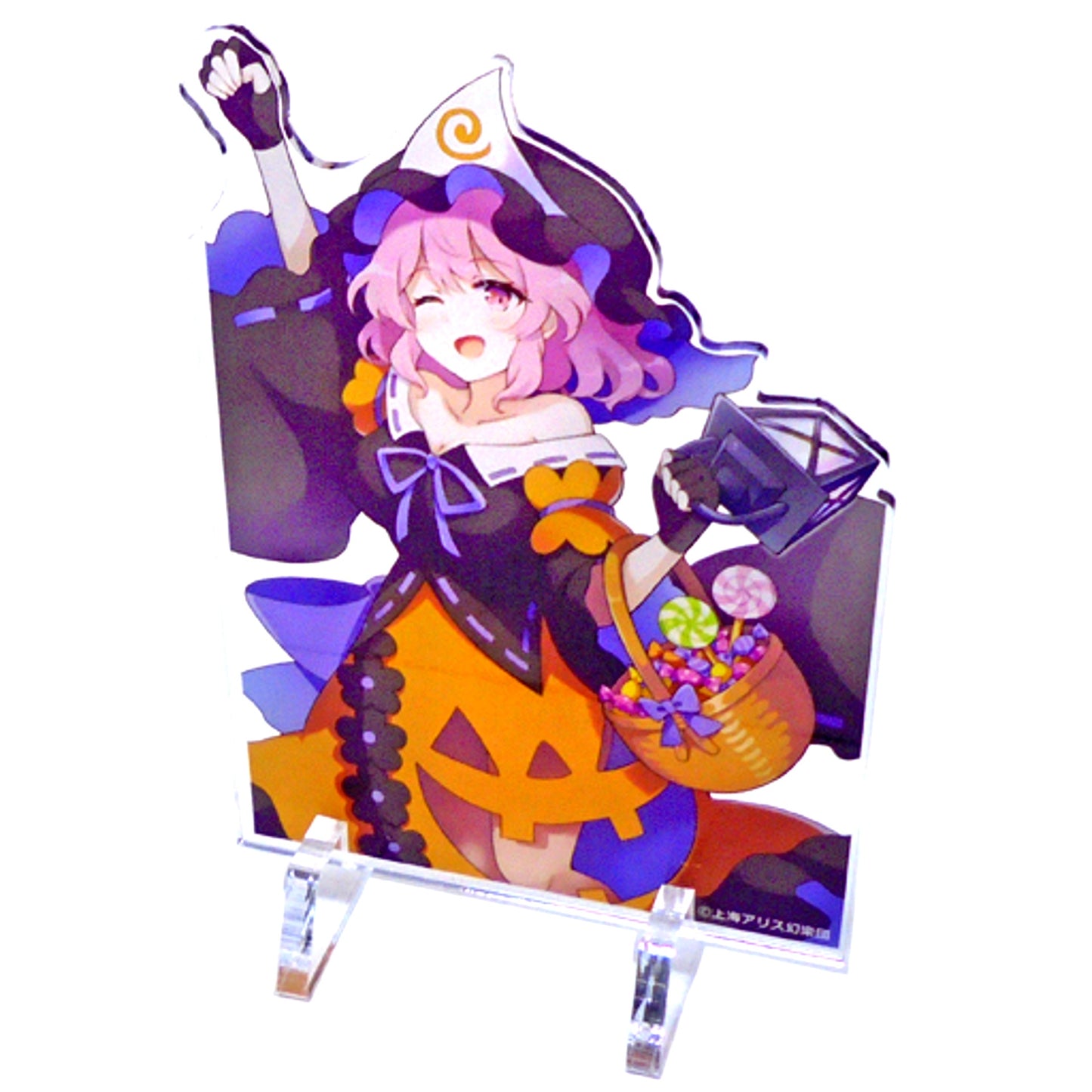 Yuyuko Saigyouji Halloween Ver. Touhou Project Atre Akihabara Hakurei Shrine Autumn Festival 2019 Acrylic Panel with Stand Set of 60 [USED]