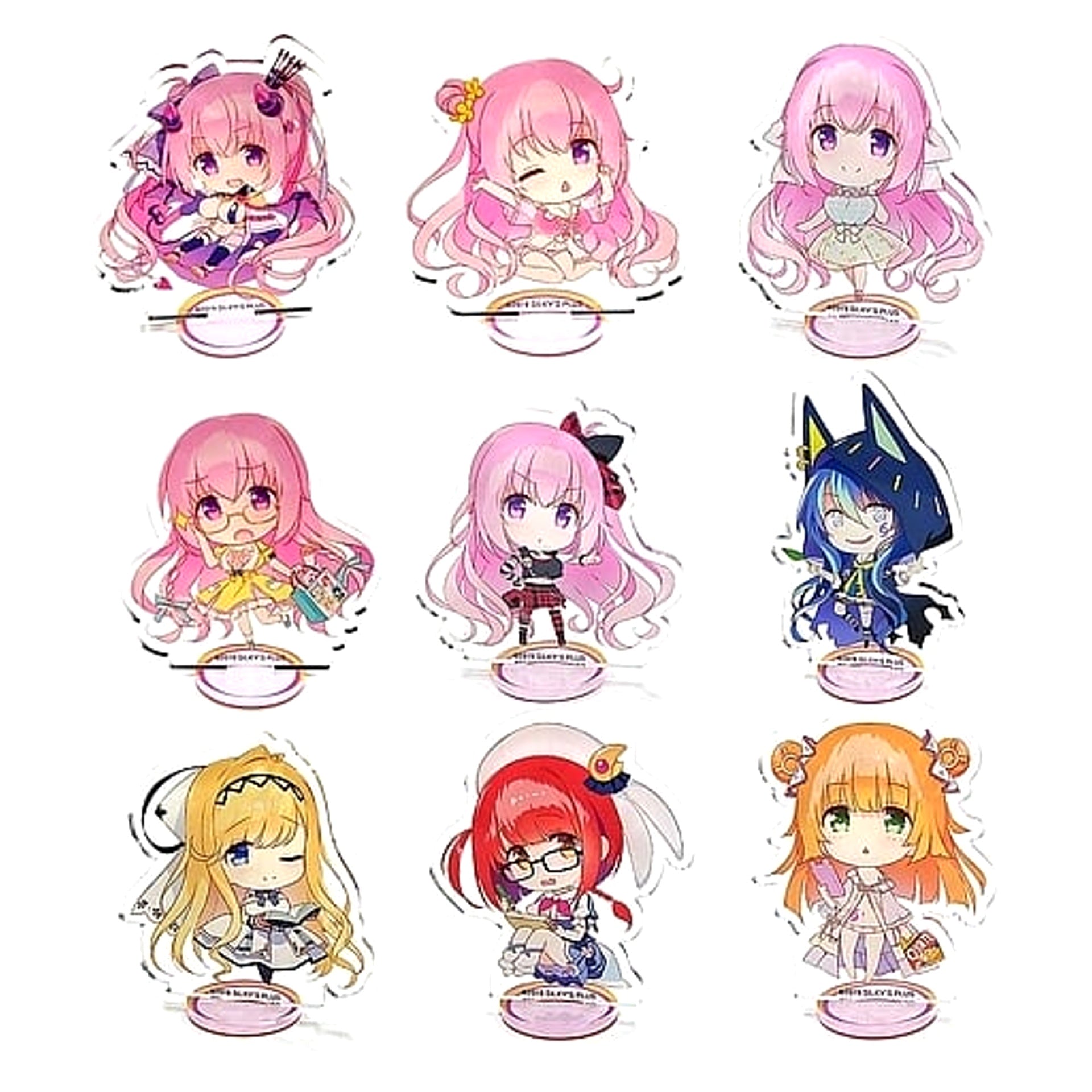 Kimagure Temptation Anneliese & Others All 9 Types Set Acrylic Stand Drama Cafe Princess Cafe Exclusive Acrylic Stands [USED]