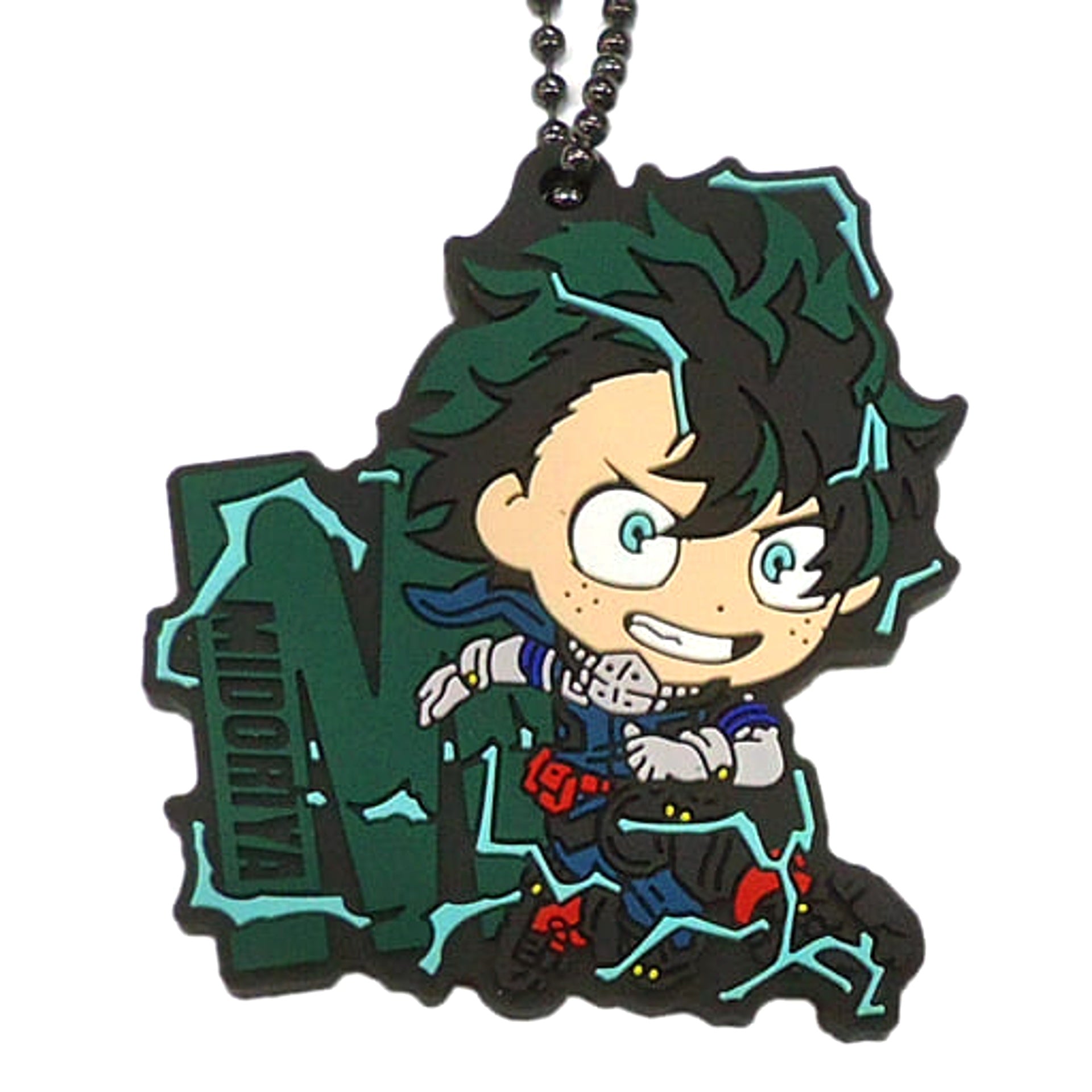 My Hero Academia Izuku Midoriya Ichiban Kuji Boy Meets... Rubber Ball Chain Keychain Kyunchara Illustrations Prize G Keychains [USED]