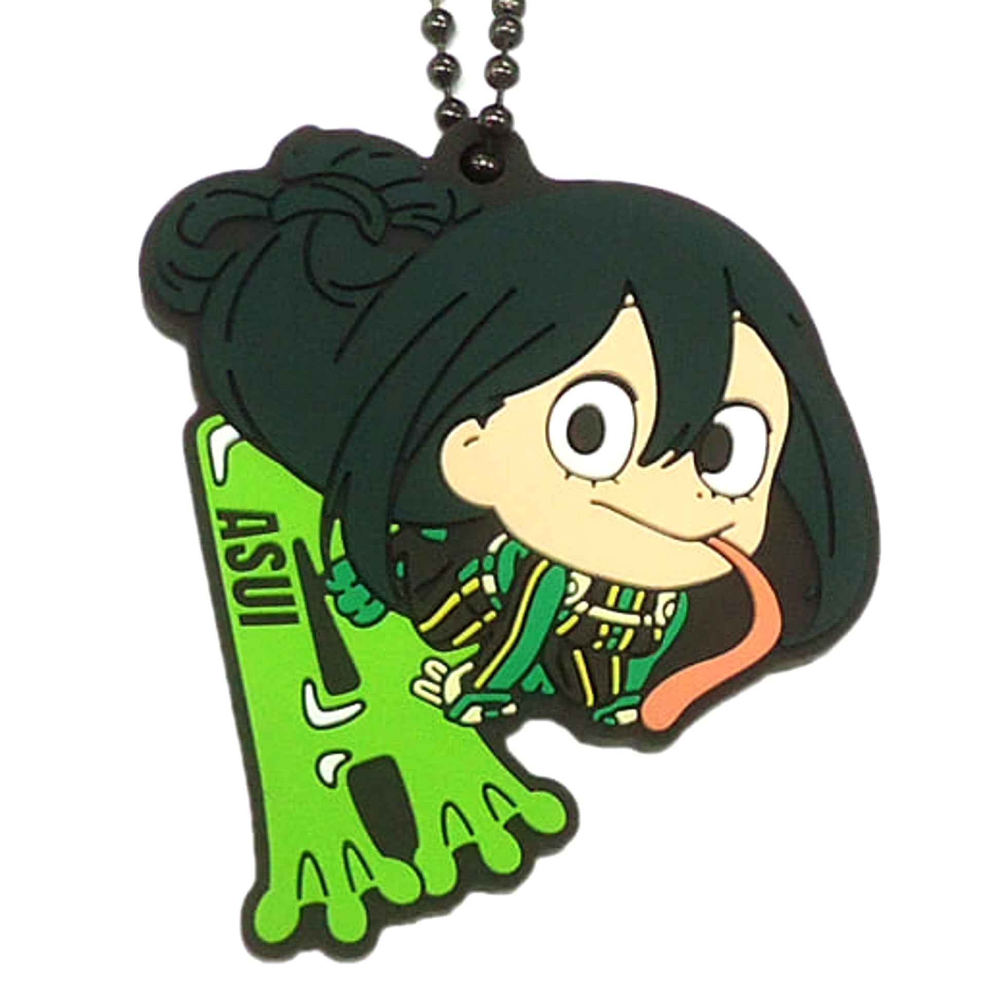 My Hero Academia Tsuyu Asui Ichiban Kuji Boy Meets... Rubber Ball Chain Keychain Kyunchara Illustrations Prize G Keychains [USED]
