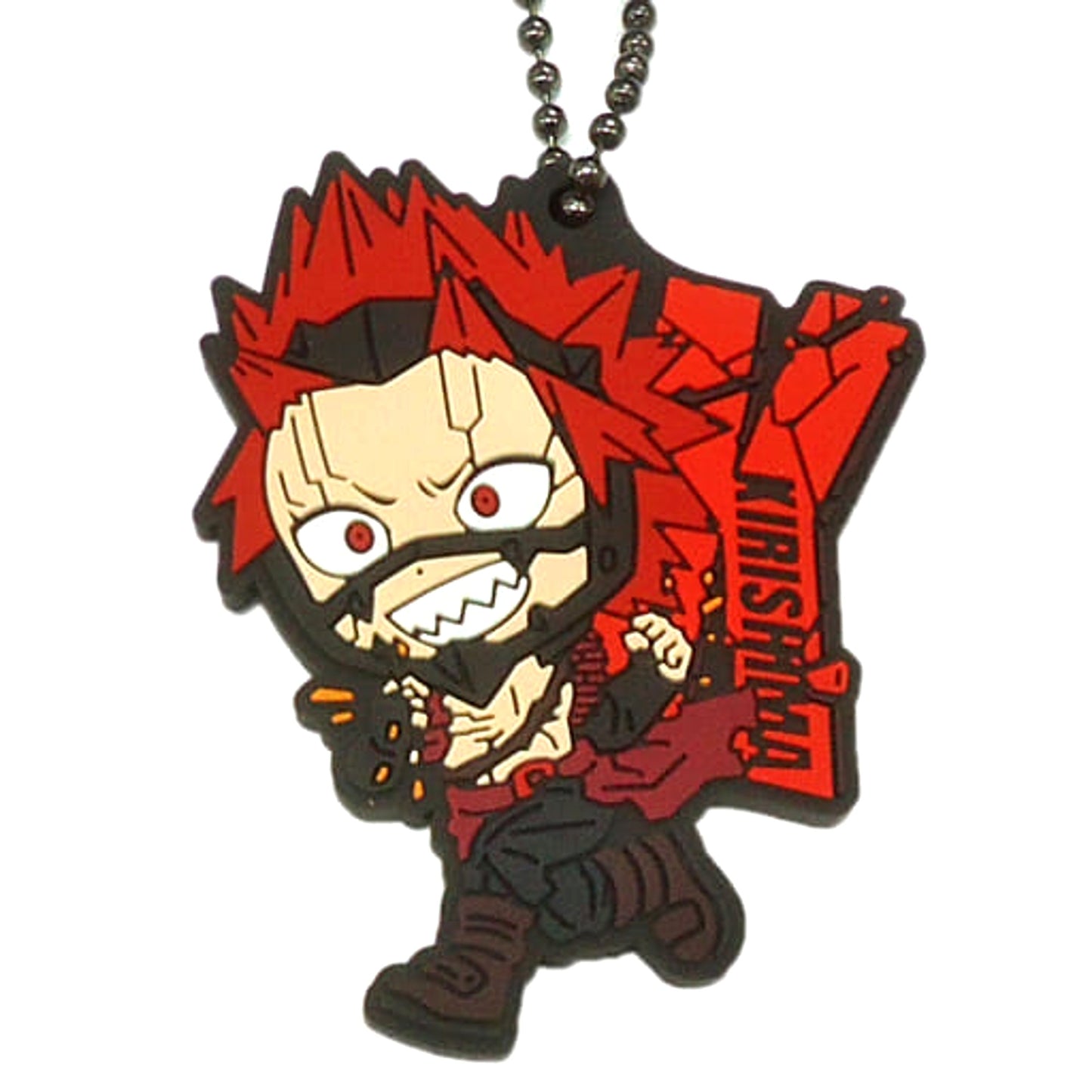 My Hero Academia Eijirou Kirishima Ichiban Kuji Boy Meets... Rubber Ball Chain Keychain Kyunchara Illustrations Prize G Keychains [USED]