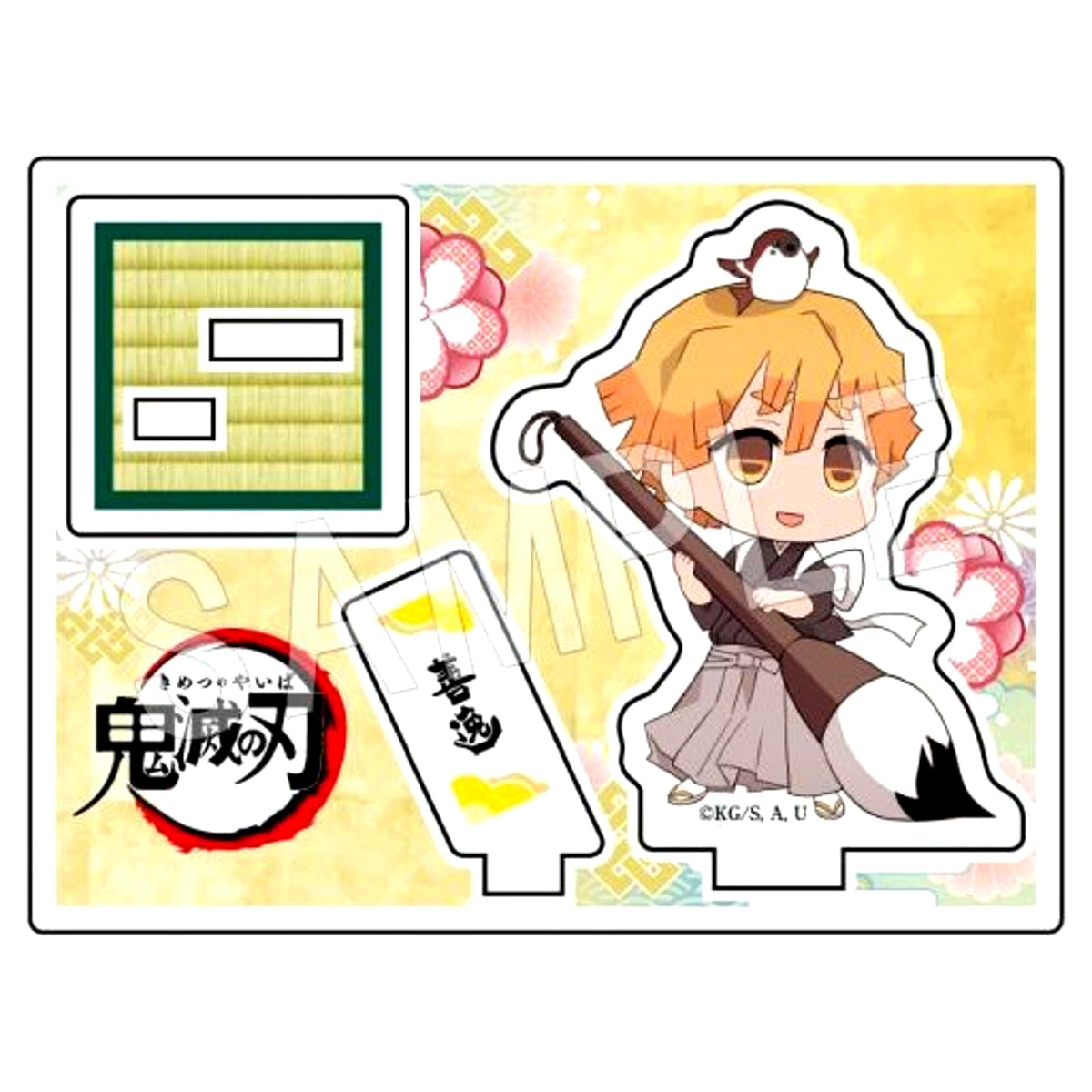 Zenitsu Agatsuma, Demon Slayer: Kimetsu no Yaiba, Trading Acrylic Stand, Kakizome Ver., Type-A [USED]