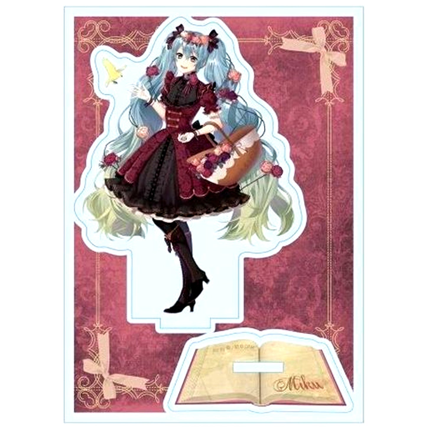 Hatsune Miku Acrylic Figure Stand Secret Garden Old Rose VOCALOID [USED]