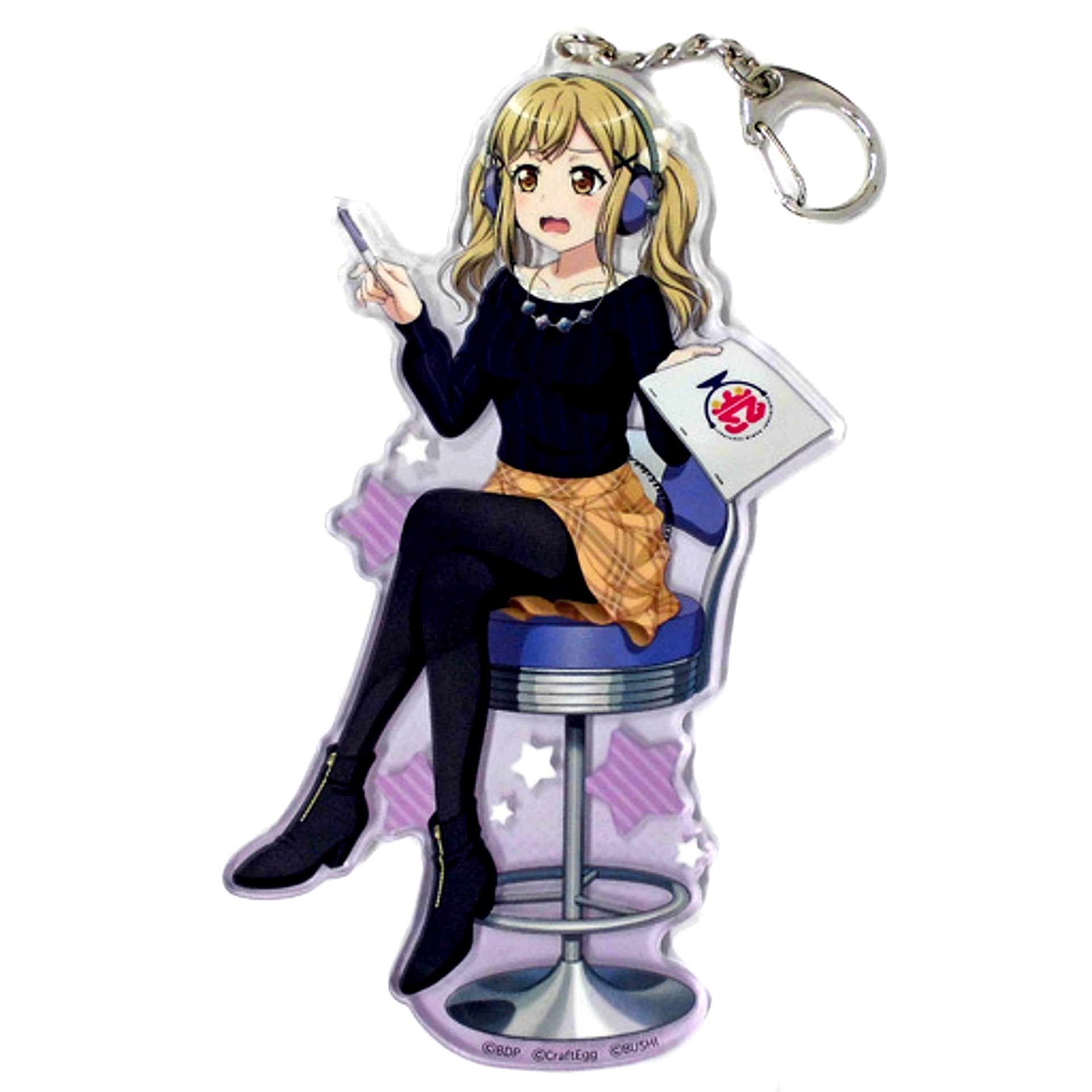 Arisa Ichigaya BanG Dream! Girls Band Party! Big Acrylic Keychain BanG Dream! Radio Festival! [USED]