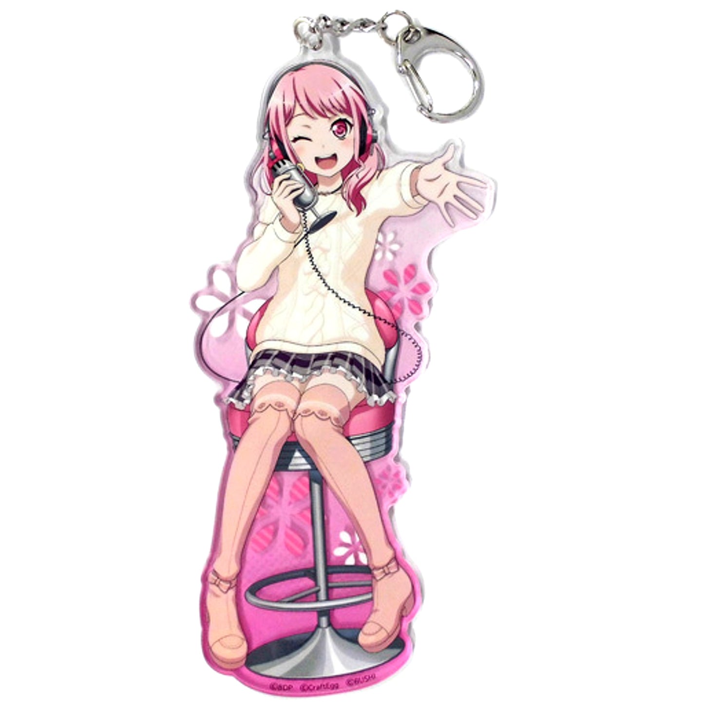Aya Maruyama BanG Dream! Girls Band Party! Big Acrylic Keychain BanG Dream! Radio Festival! [USED]
