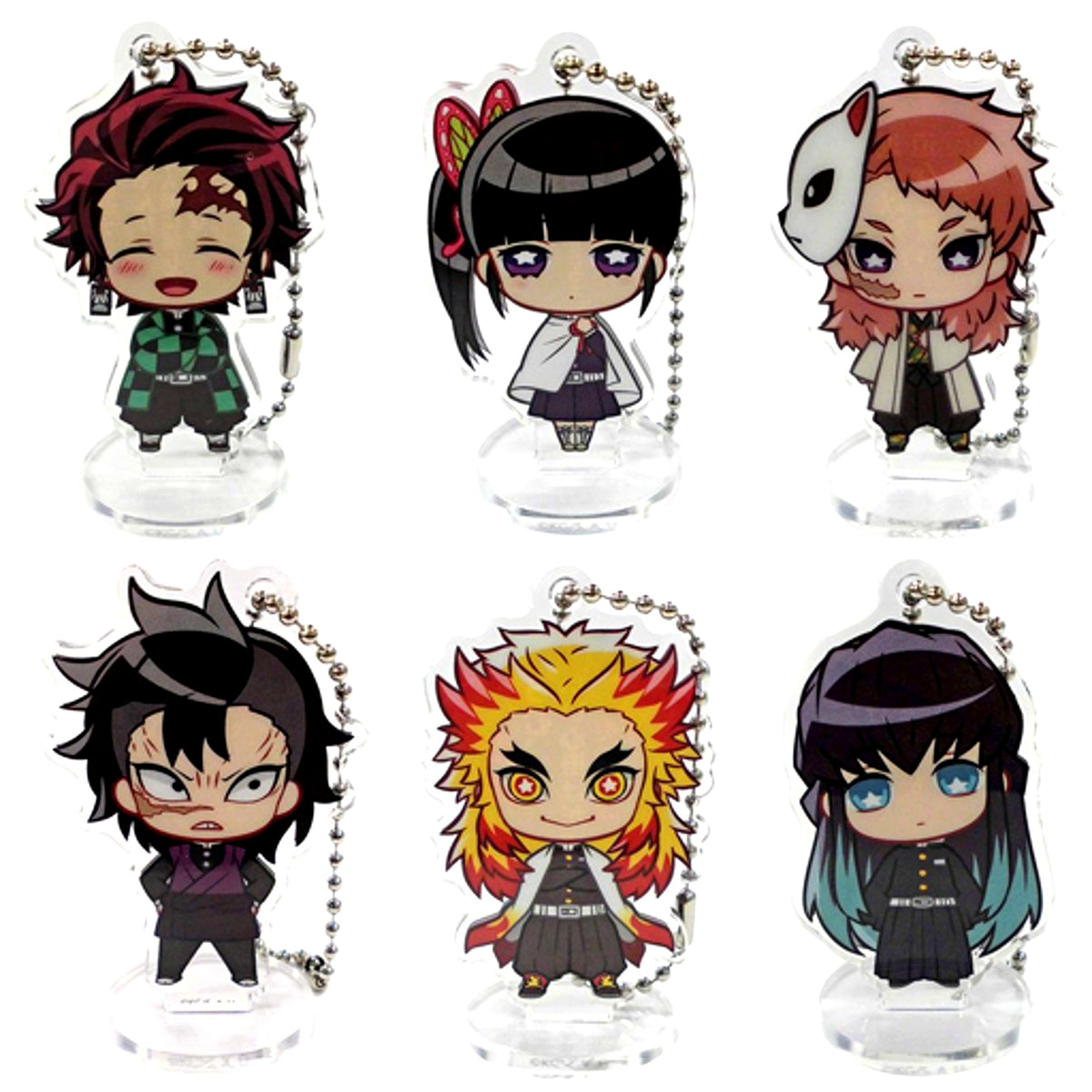 Set of 6 Demon Slayer: Kimetsu no Yaiba Kokomie Acrylic Figure Part 2 [USED]
