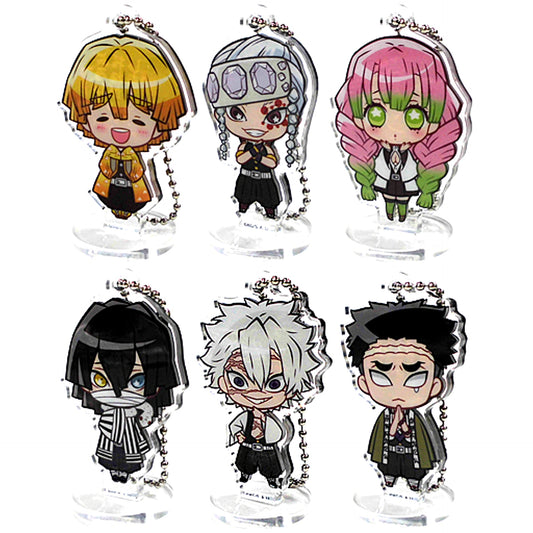 Set of 6 Demon Slayer: Kimetsu no Yaiba Kokomie Acrylic Figure Form 3 [USED]