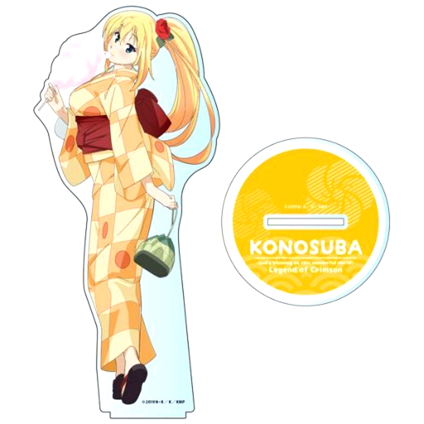 Darkness Yukata Ver. Huge Acrylic Stand Movie KonoSuba: God's Blessing on this Wonderful World! Legend of Crimson [USED]