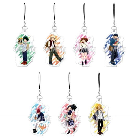 Set of 7 My Hero Academia Charavini Strap Off Shot Collection [USED]