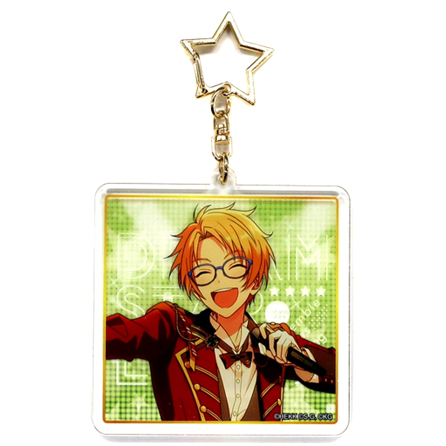 Makoto Yuuki Ensemble Stars! x Uta no Prince-sama Shining Live Dream Star Live Trading Acrylic Keychain Trickstar & Starish Ver. Animate Girls Festival 2019 [USED]
