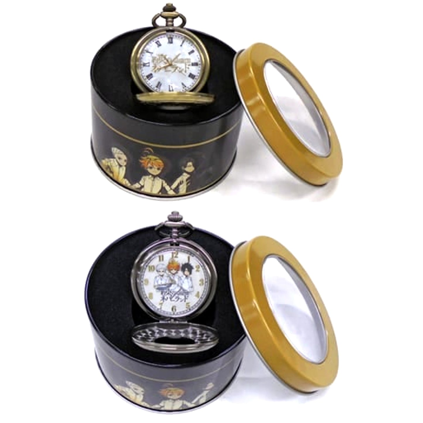 The Promised Neverland Set of 2 Premium Compact Pocket Watches [USED]
