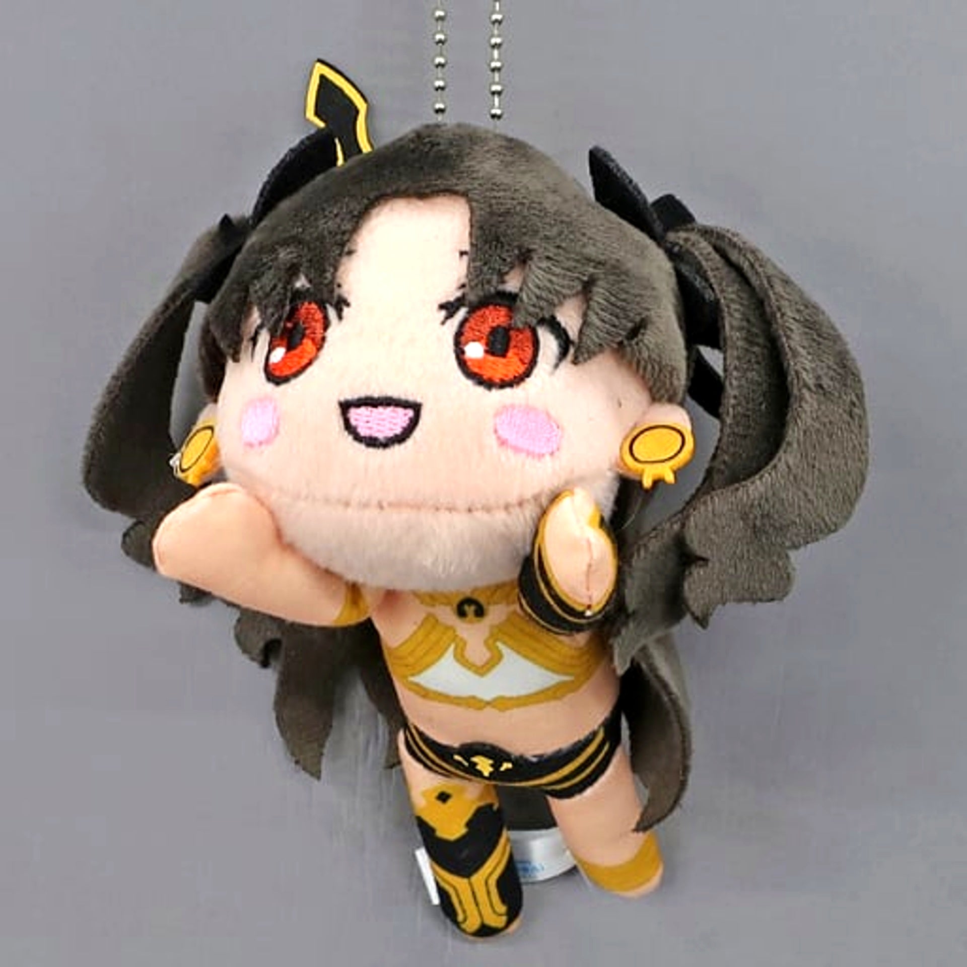 Archer Ishtar Fate/Grand Order Absolute Demonic Front Babylonia Nesoberi Keychain Mascot Ritsuka Fujimaru & Mash & Ishtar [USED]