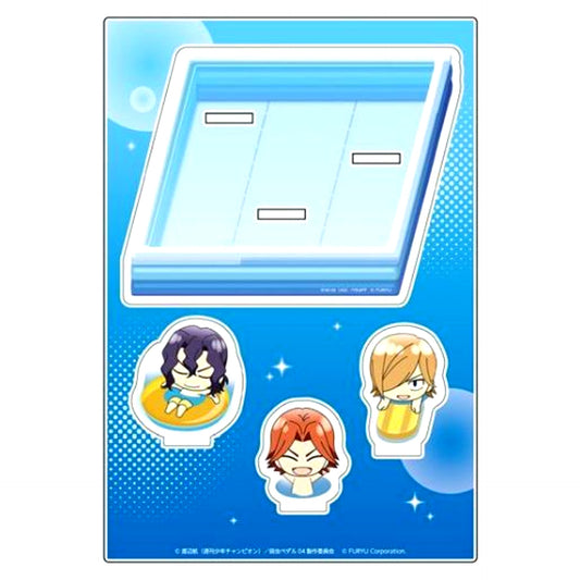 Teshima & Aoyagi & Kaburagi B. Pool Ver. Acrylic Diorama Yowamushi Pedal Connect Road [USED]