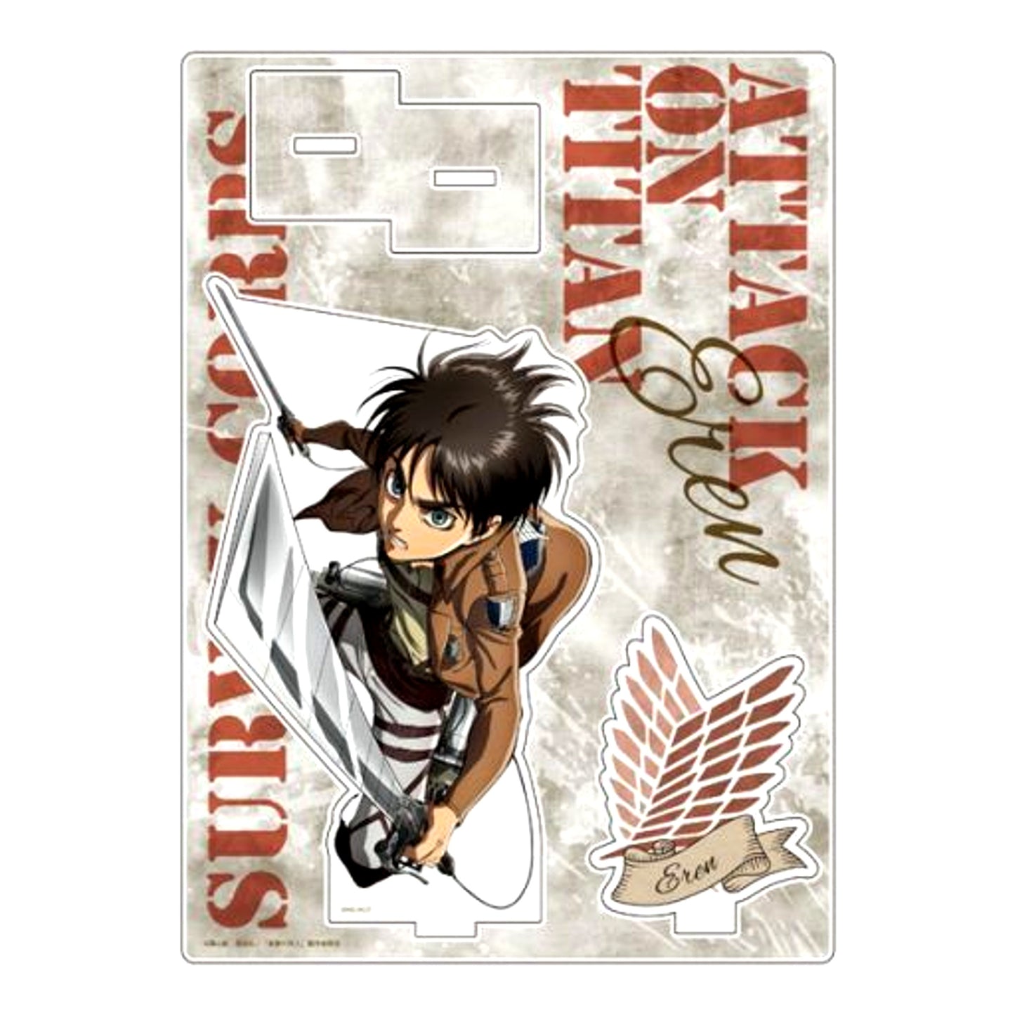 Eren Yeager attack Ver. Acrylic Diorama Attack on Titan [USED]