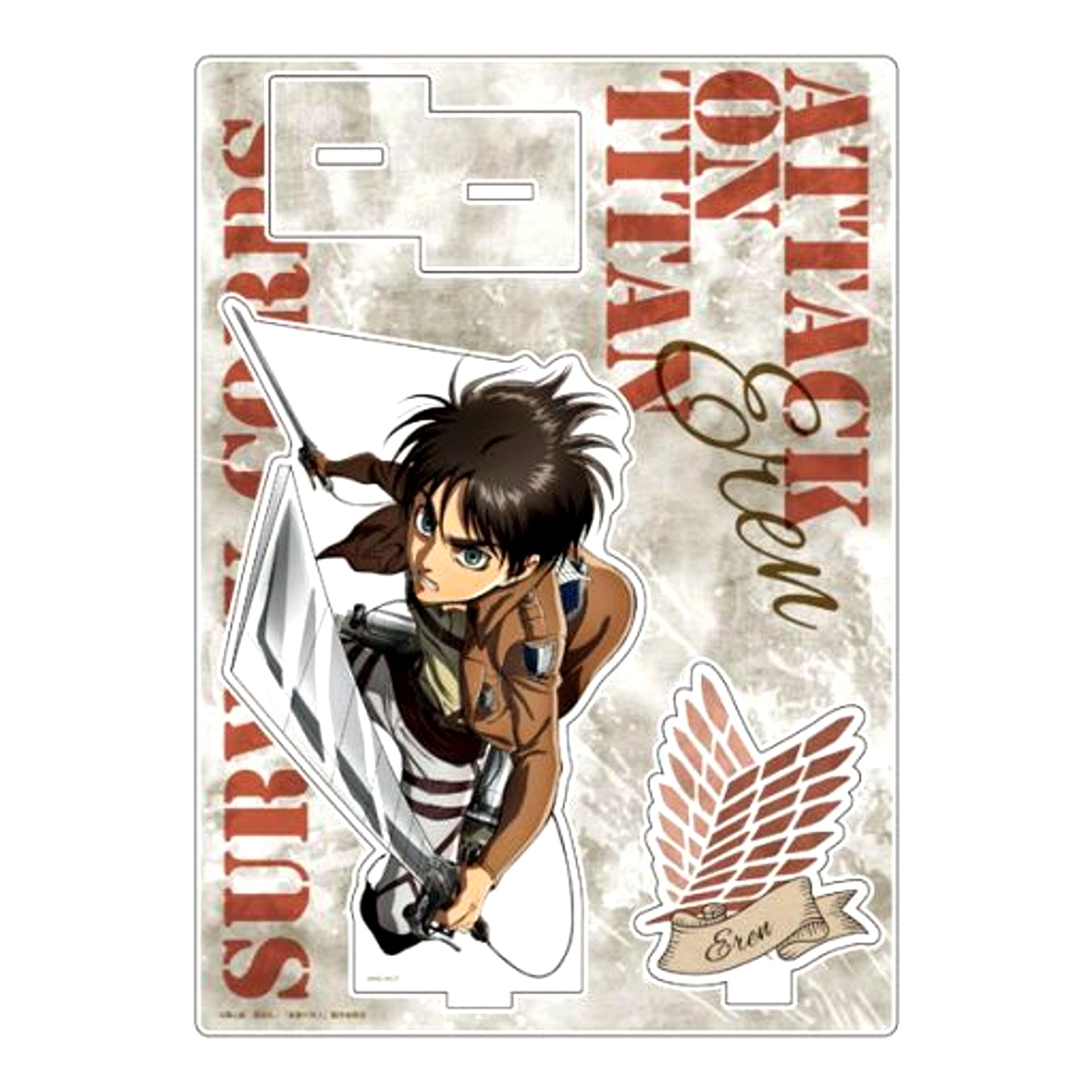 Eren Yeager attack Ver. Acrylic Diorama Attack on Titan [USED]