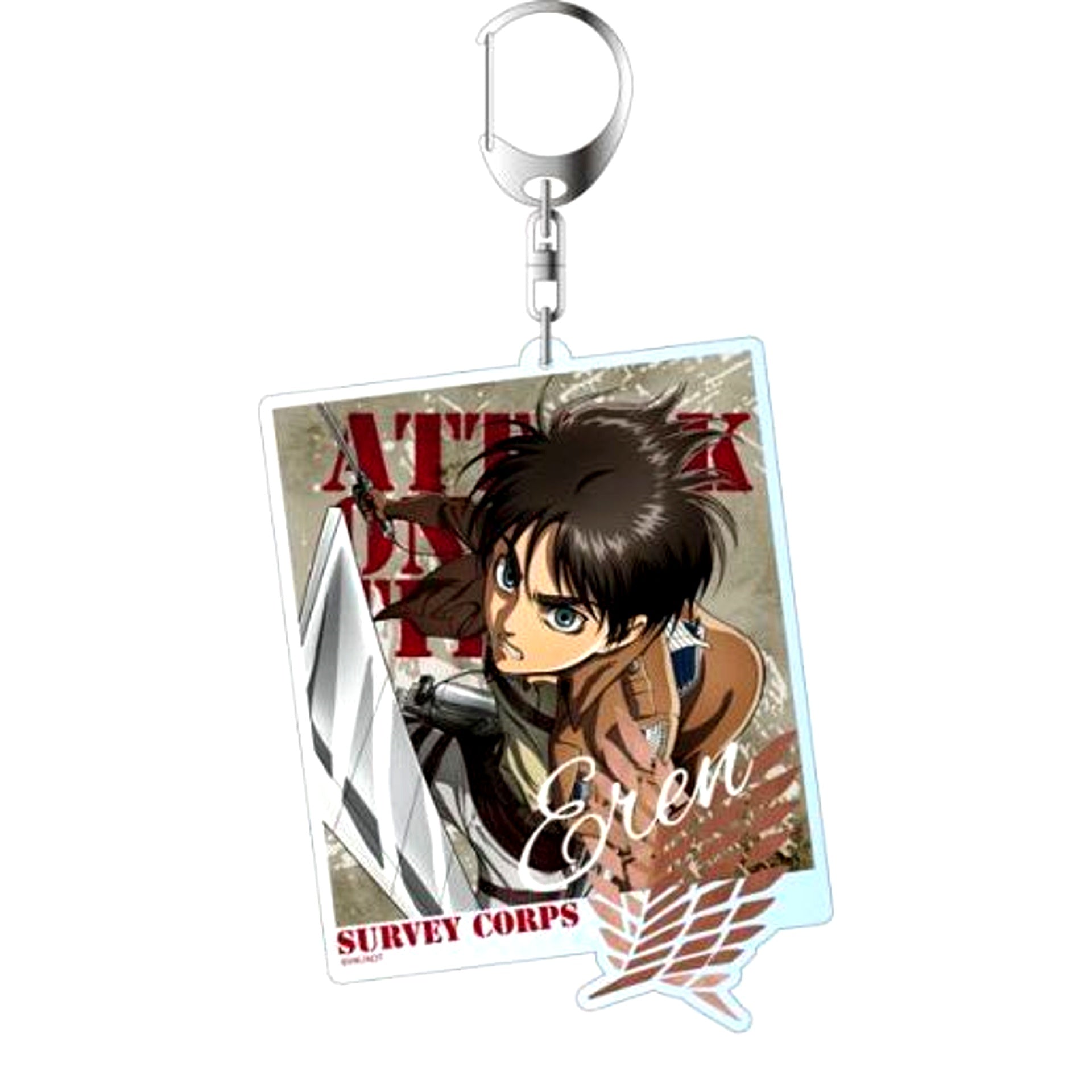 Eren Yeager attack Ver. Attack on Titan Big Keychain [USED]