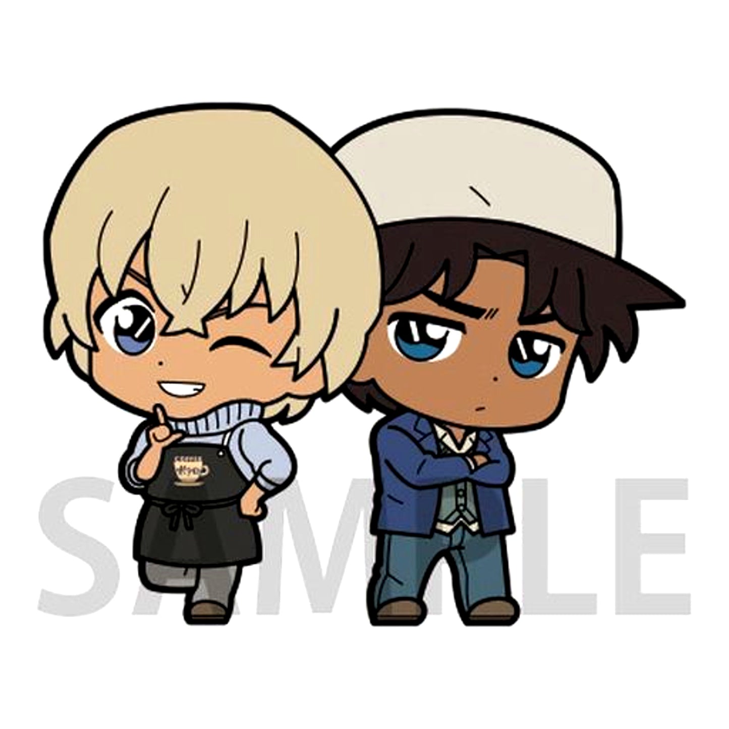 Heiji Hattori & Toru Amuro Detective Conan Chokokawa Twin Rubber Strap Vol.4 [USED]