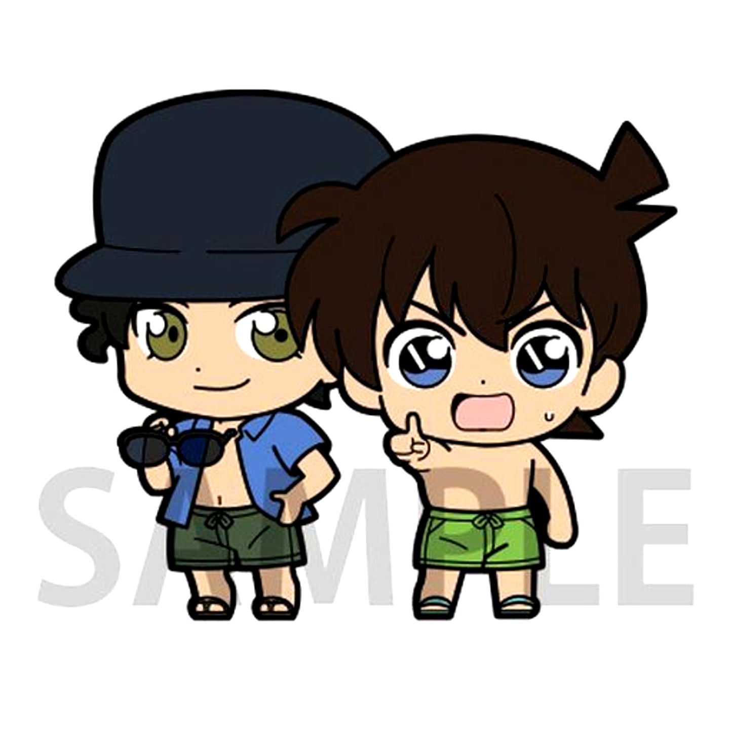 Shinichi Kudo & Shuichi Akai Detective Conan Chokokawa Twin Rubber Strap Vol.4 [USED]