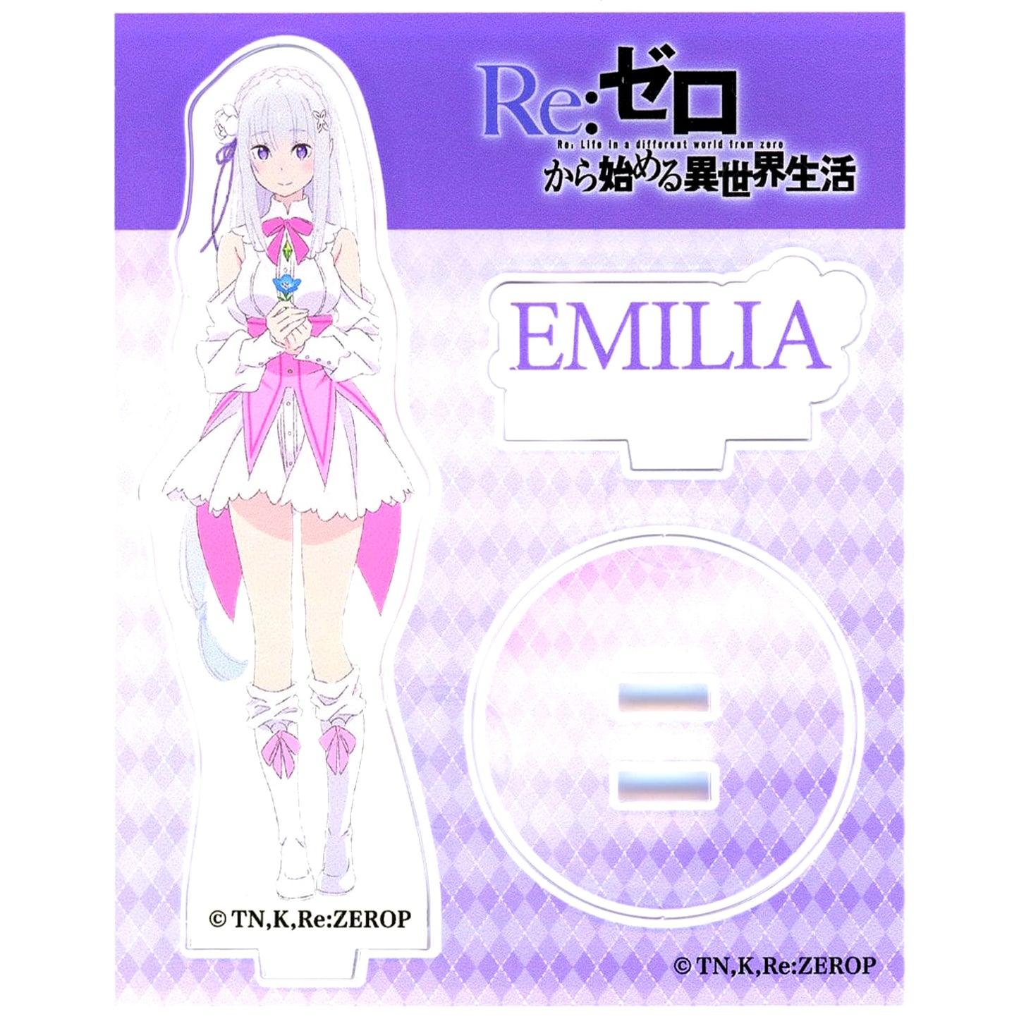 Emilia Acrylic Stand Bonus for Loppi Limited Movie Ticket Re:ZERO -Starting Life in Another World- The Frozen Bond x Lawson [USED]