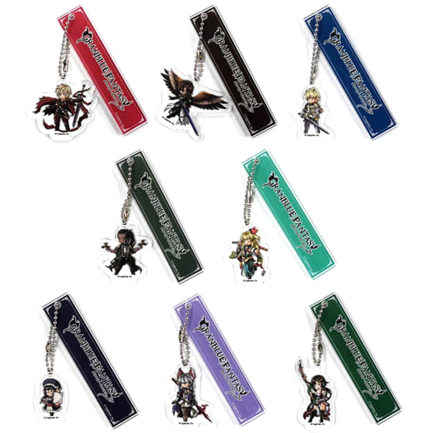 Granblue Fantasy Albert & Others All 8 Types Set Room Keychain mini Vol.4 Keychains [USED]