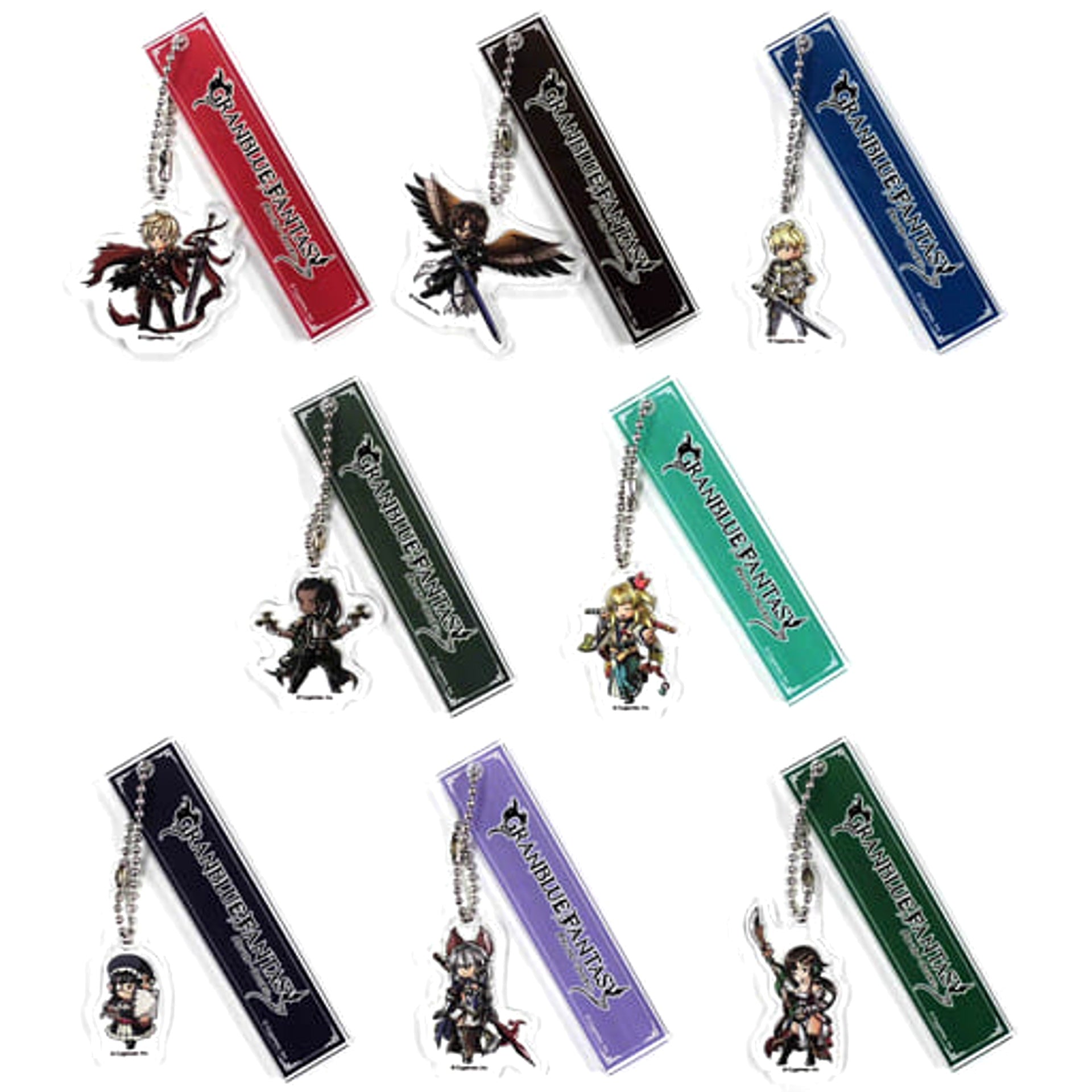 Granblue Fantasy Albert & Others All 8 Types Set Room Keychain mini Vol.4 Keychains [USED]