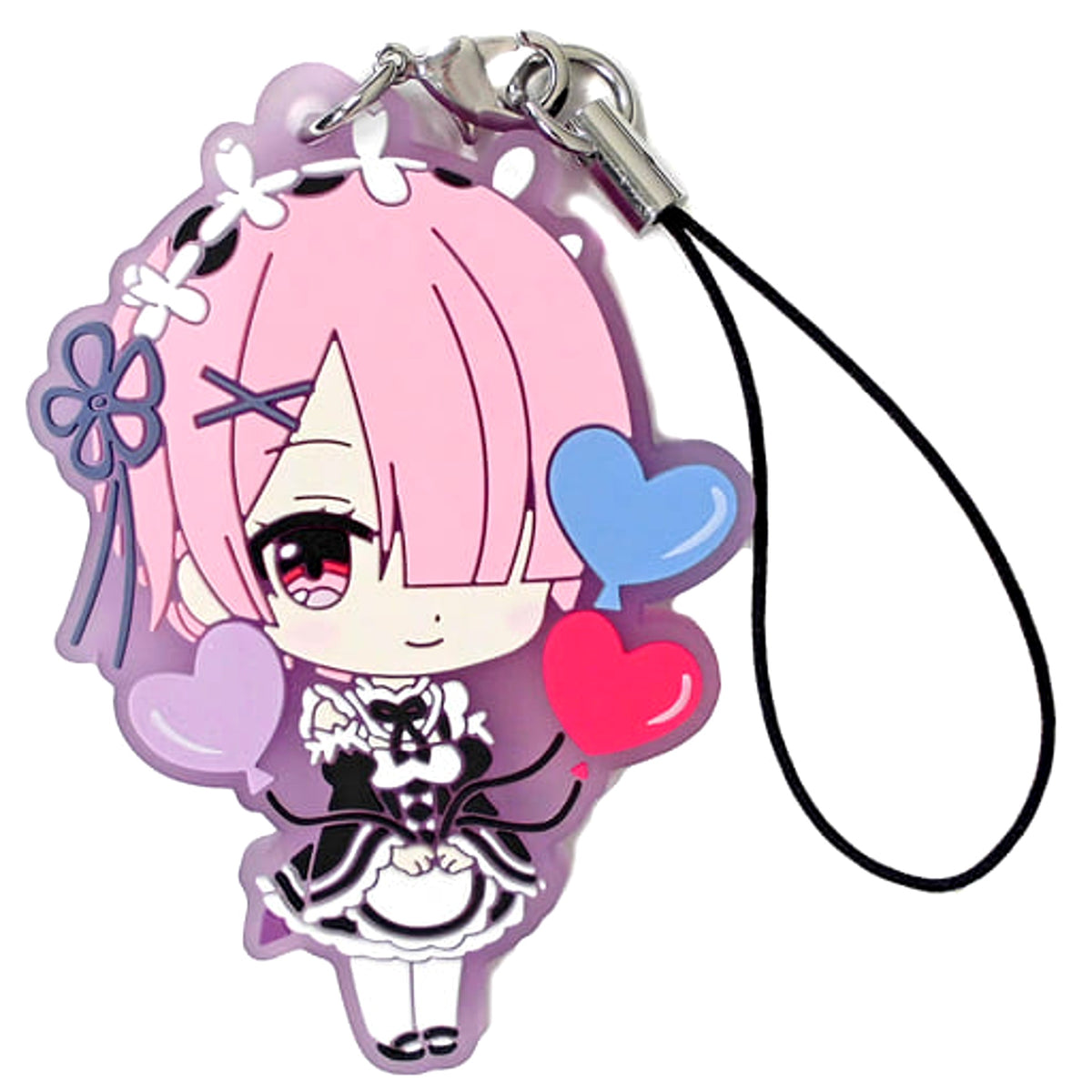Re:ZERO -Starting Life in Another World- Balloon Ram to Rem ga Ippai Capsule Rubber Strap Keychains [USED]