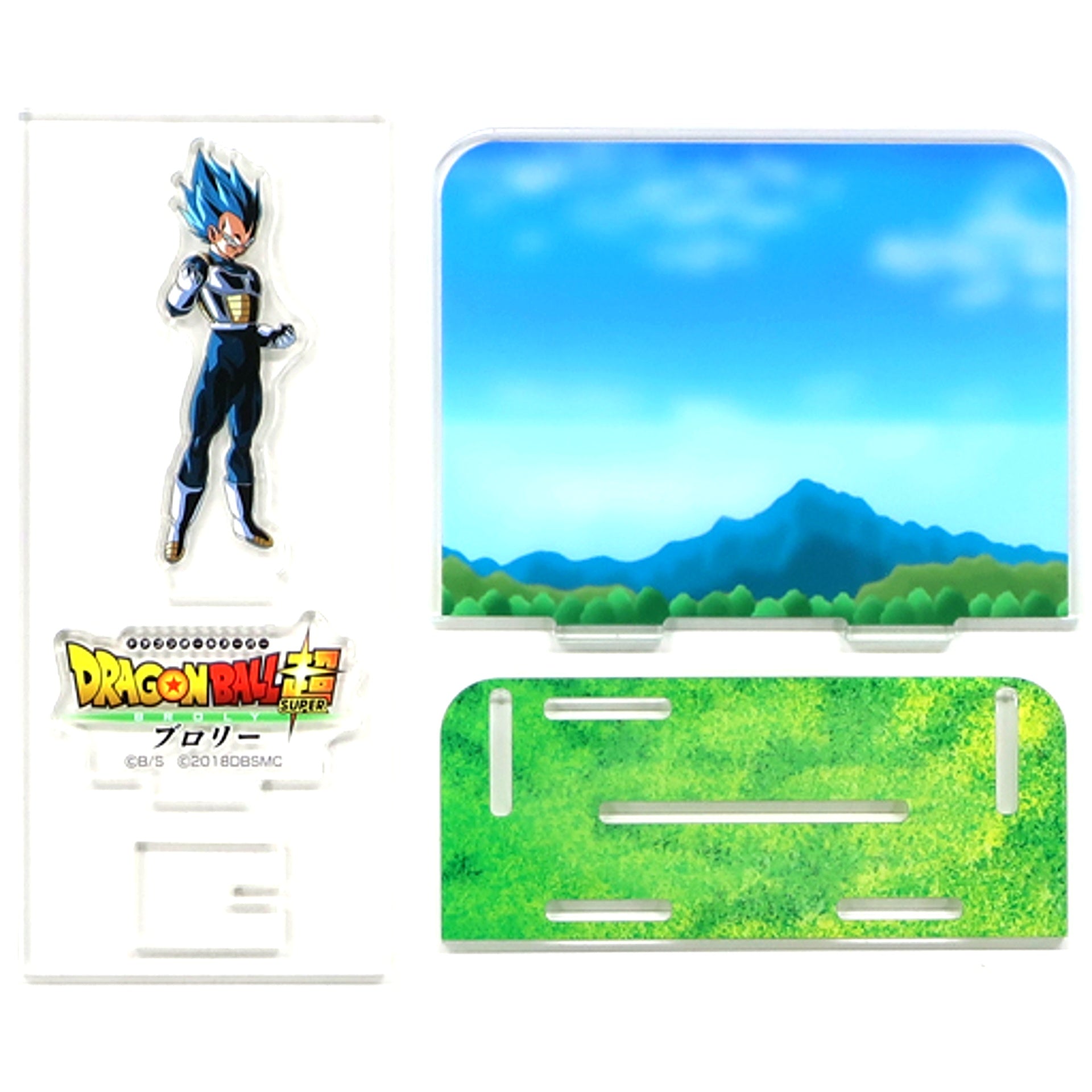 Super Saiyan Blue Vegeta Dragon Ball Super: Broly x Lawson Acrylic Diorama Stand [USED]