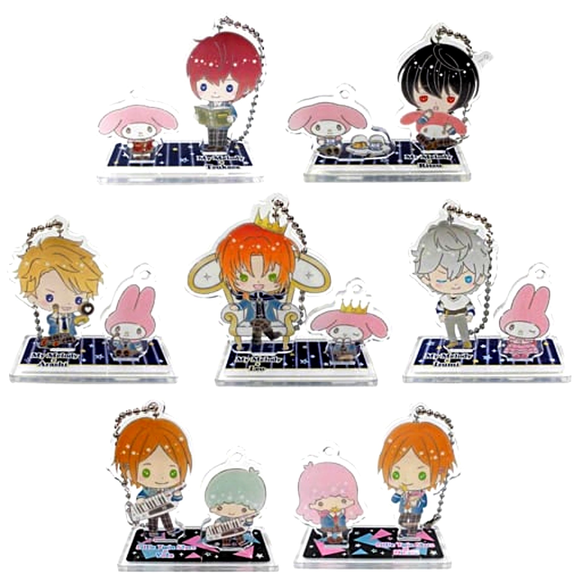 Ensemble Stars! x Sanrio Characters in Sanrio Puroland Vol.2 Set of 7 Friendly Acrylic Stand D [USED]