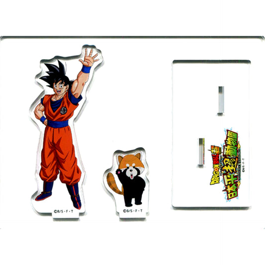 Goku & Red Panda Acrylic Stand Nihondaira Zoo x Dragon Ball Super [USED]