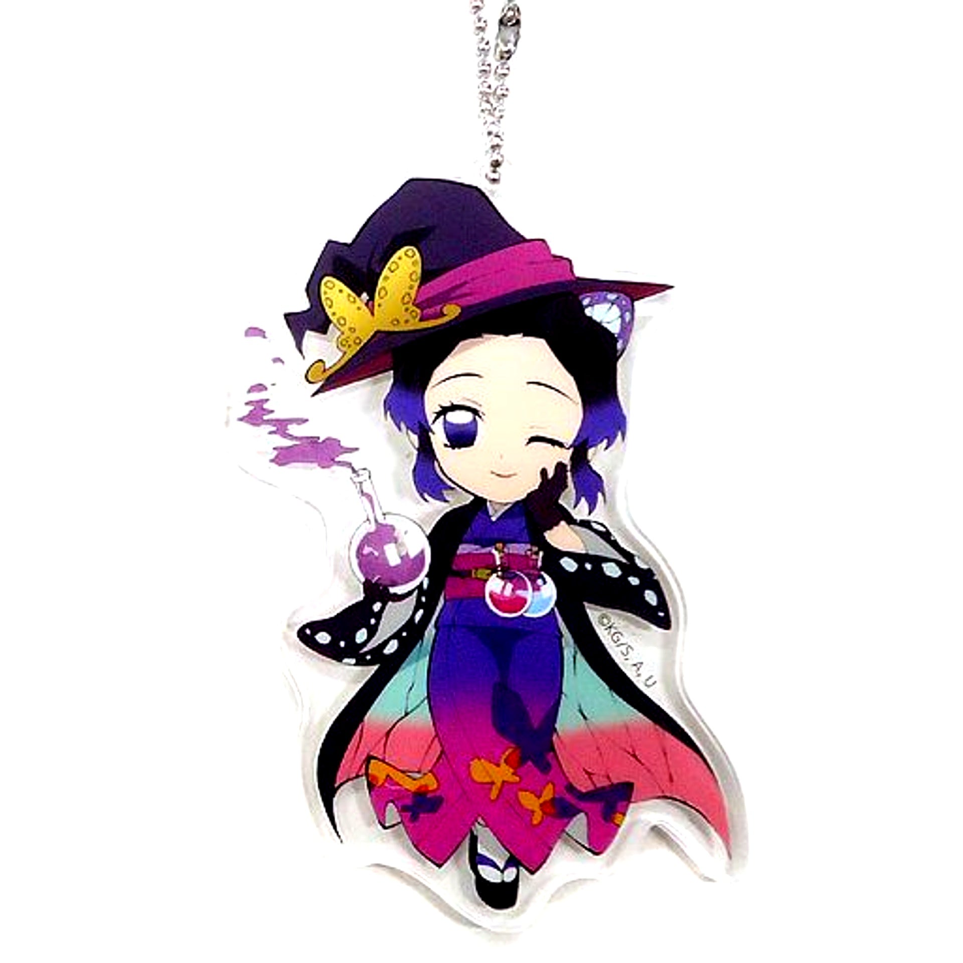 Shinobu Kocho Demon Slayer Kimetsu no Yaiba ufotable Cafe Happy Halloween Vol 2 Random Acrylic Charm [USED]