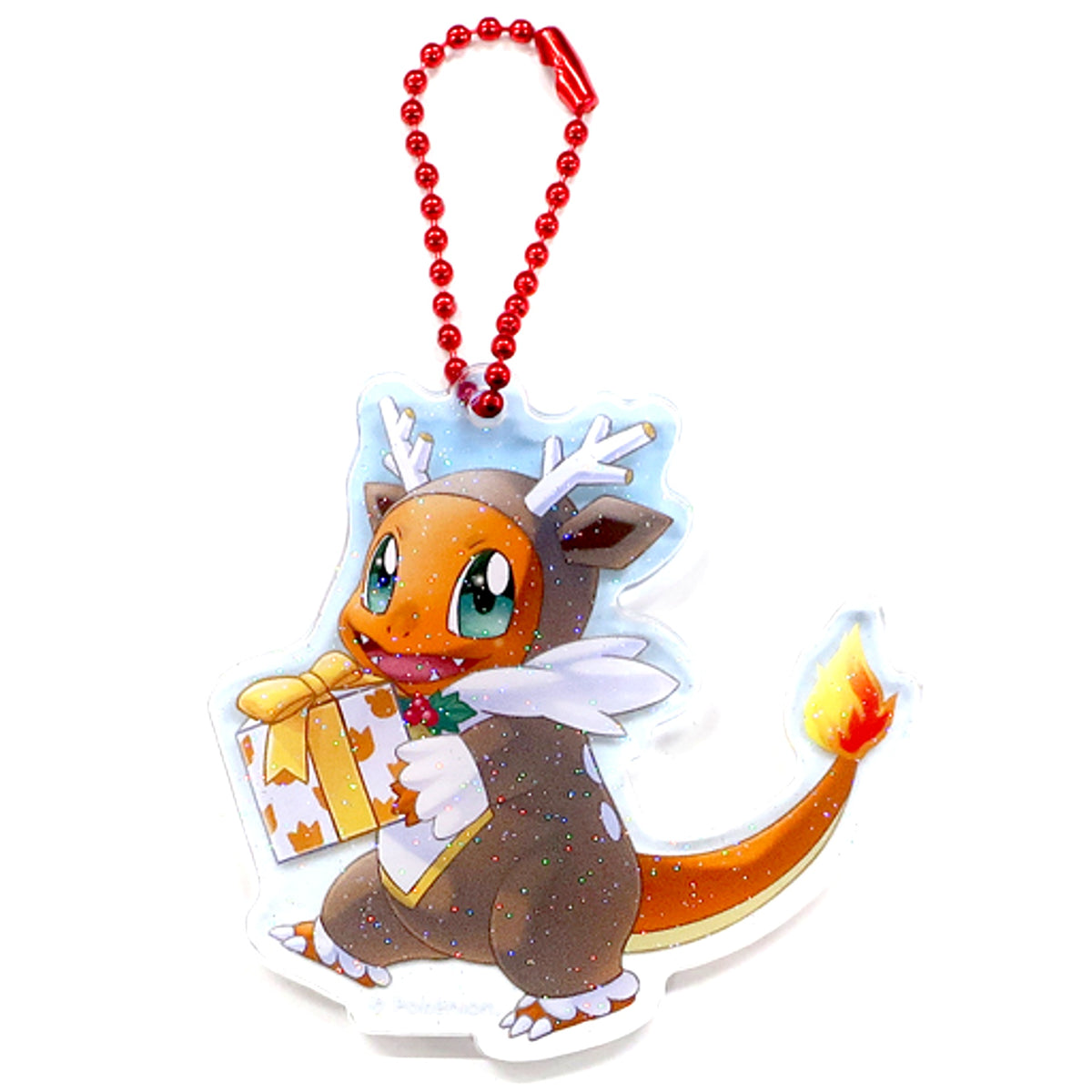 Charmander Pokemon Frosty Christmas Acrylic Charm Collection Pokemon Pokemon Center Limited [USED]