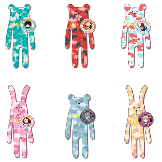 Craftholic x My Hero Academia Izuku Midoriya & Others Plush Toy Mascot with Can Badge All 6 Types Set Buttons [USED]