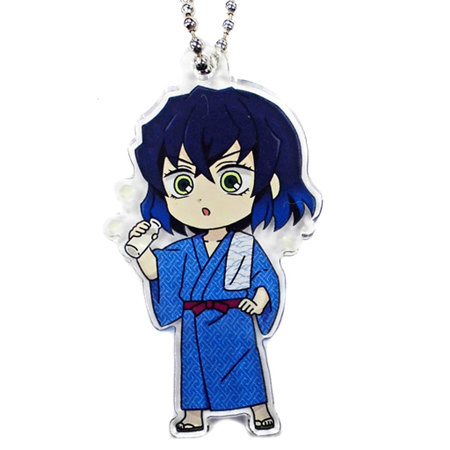 Inosuke Hashibira After Bath Demon Slayer POP UP STORE in Loft Danran Acrylic Keychain A [USED]