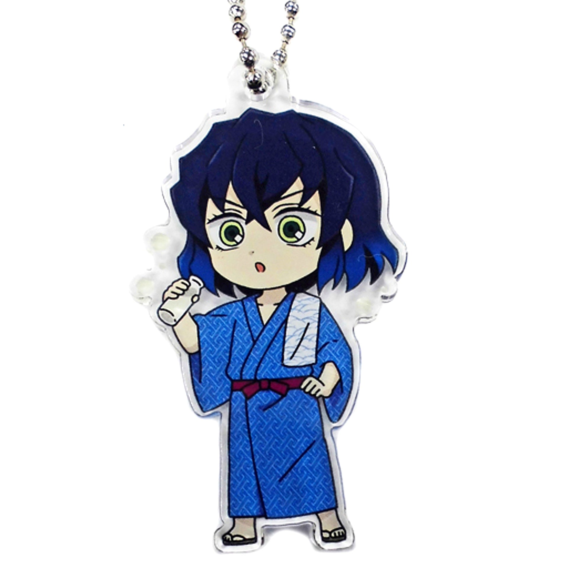 Inosuke Hashibira After Bath Demon Slayer POP UP STORE in Loft Danran Acrylic Keychain A [USED]