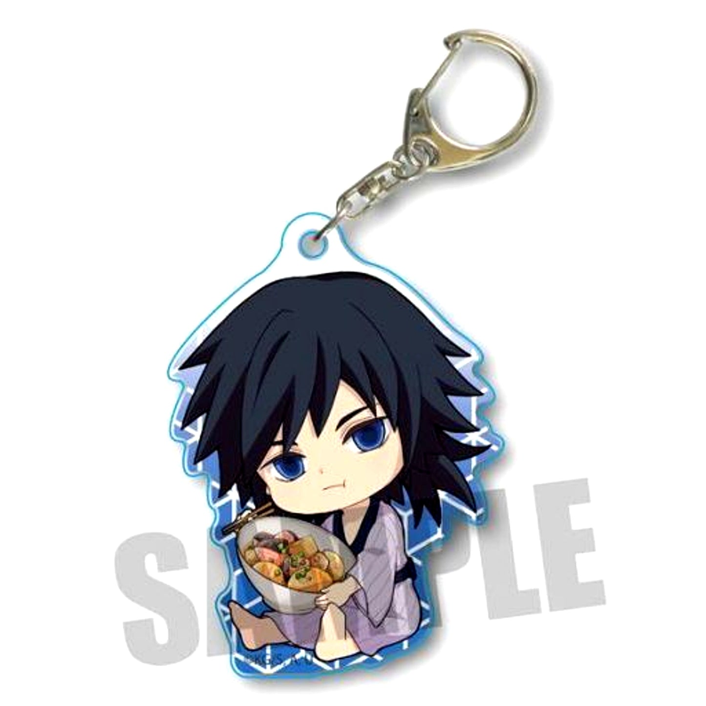 Giyu Tomioka Salmon Daikon Demon Slayer Kimetsu no Yaiba Gyugyutto Acrylic Keychain Vol 3 [USED]