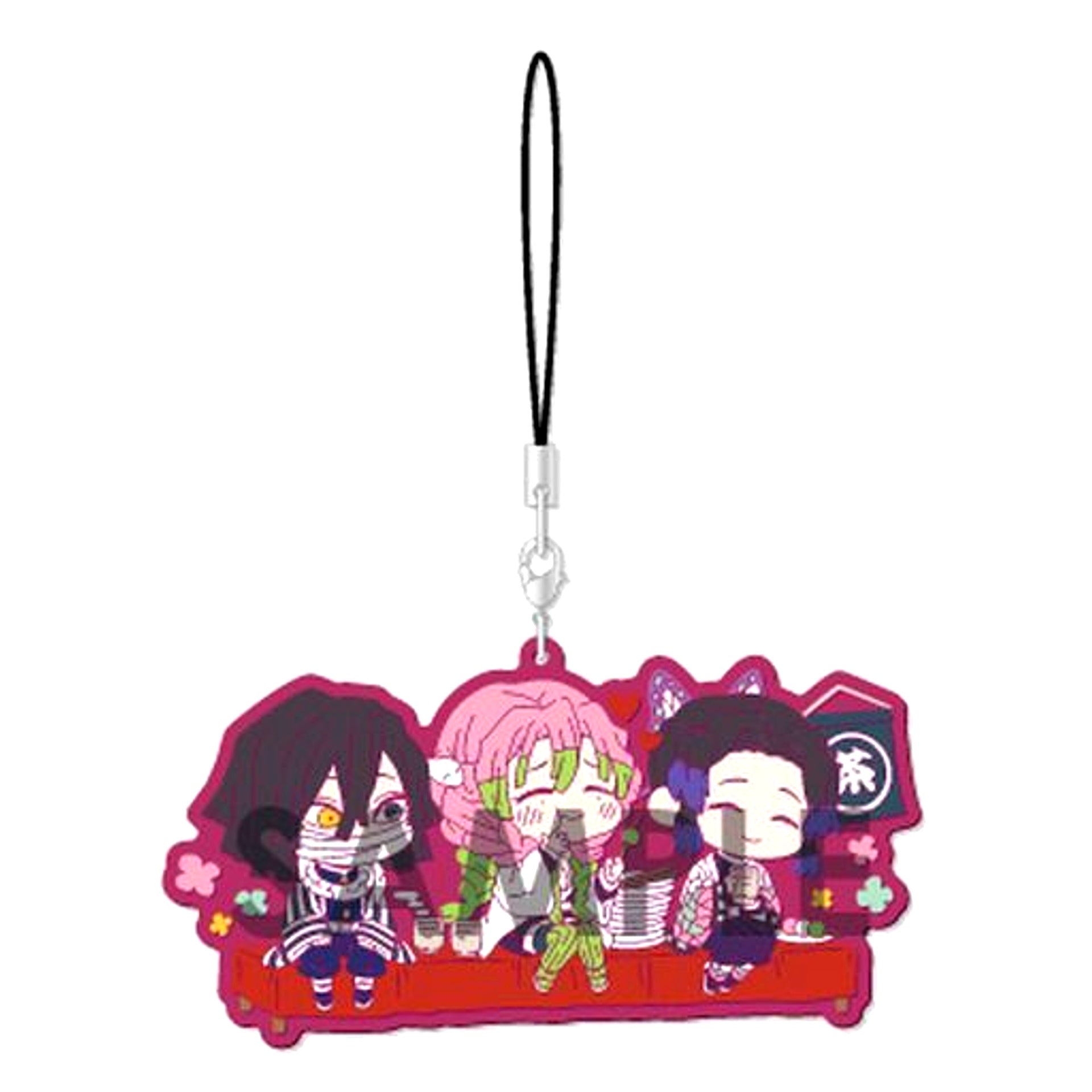 Obanai Iguro & Mitsuri Kanroji & Shinobu Kocho Demon Slayer Kimetsu no Yaiba Wachatto Rubber Strap [USED]