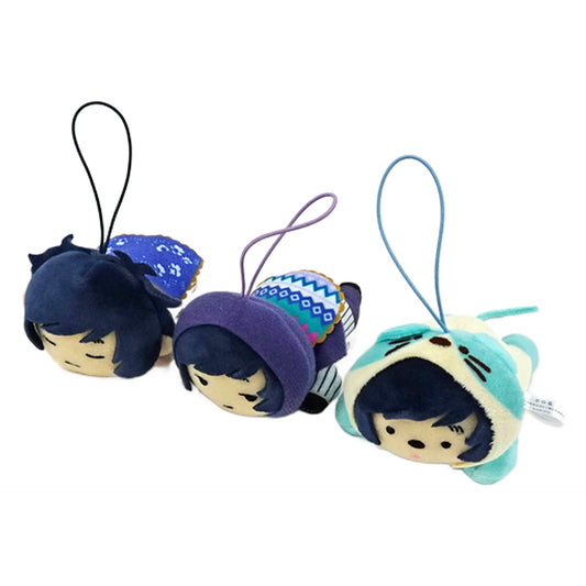 Soraru Nesoberi Mascot Plush Toy 2 All 3 Types Set Keychains [USED]