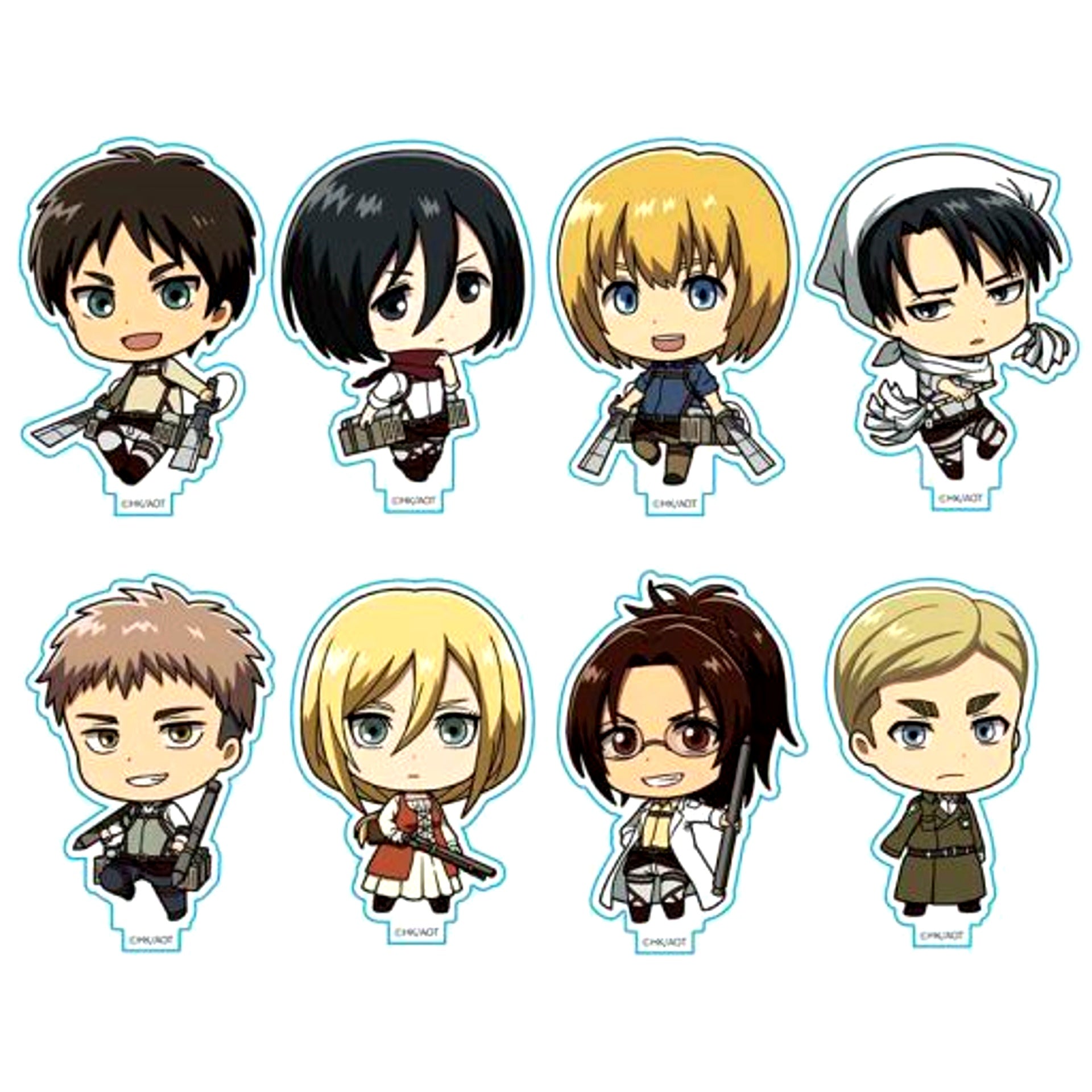 Set of 8 Attack on Titan Acrylic Stand Collection Vol. 2 [USED]