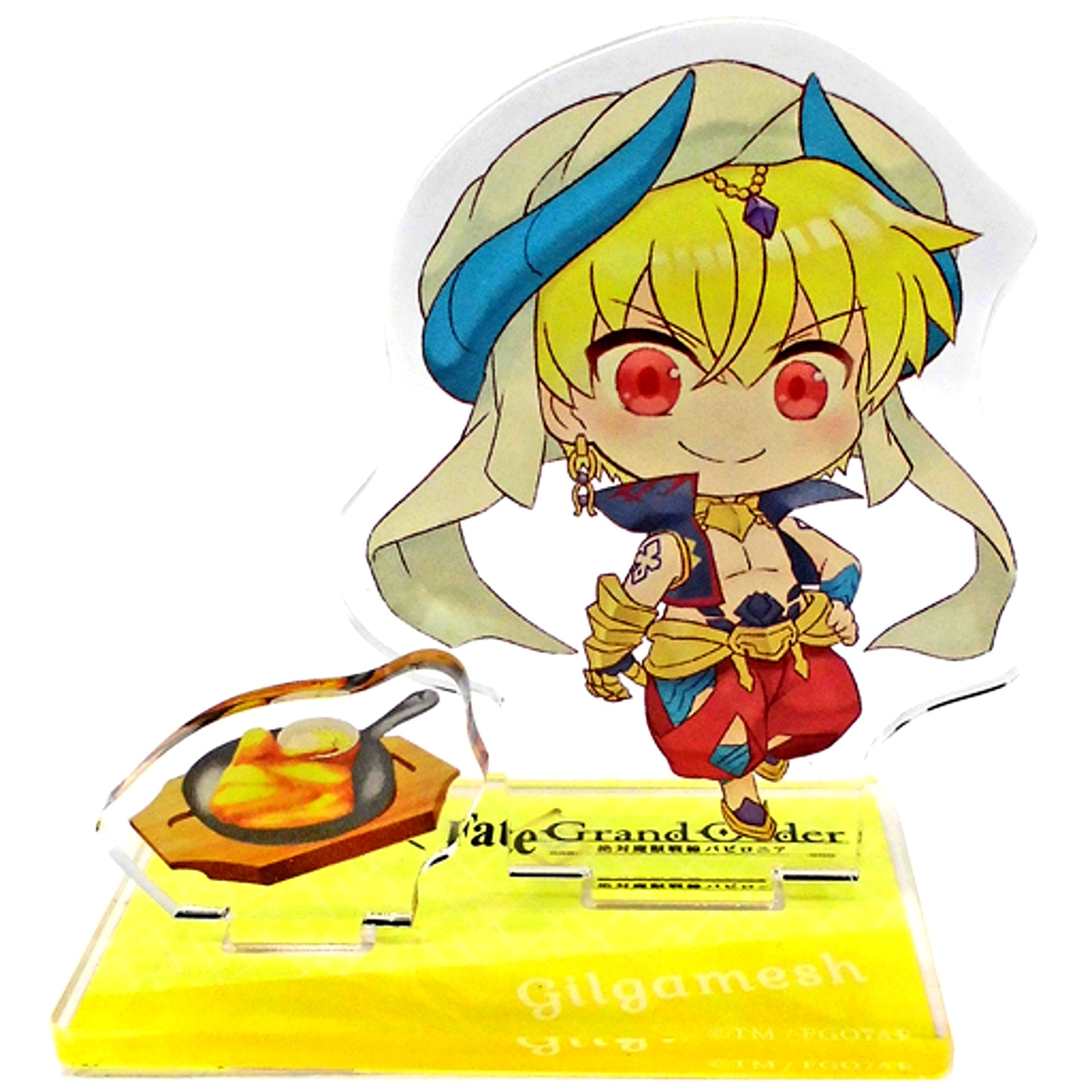 Caster/Gilgamesh Illustration Mini Character Ver. Fate/Grand Order Absolute Demonic Front Babylonia Acrylic Stand Cocos x Uruk no Kyoen Campaign [USED]