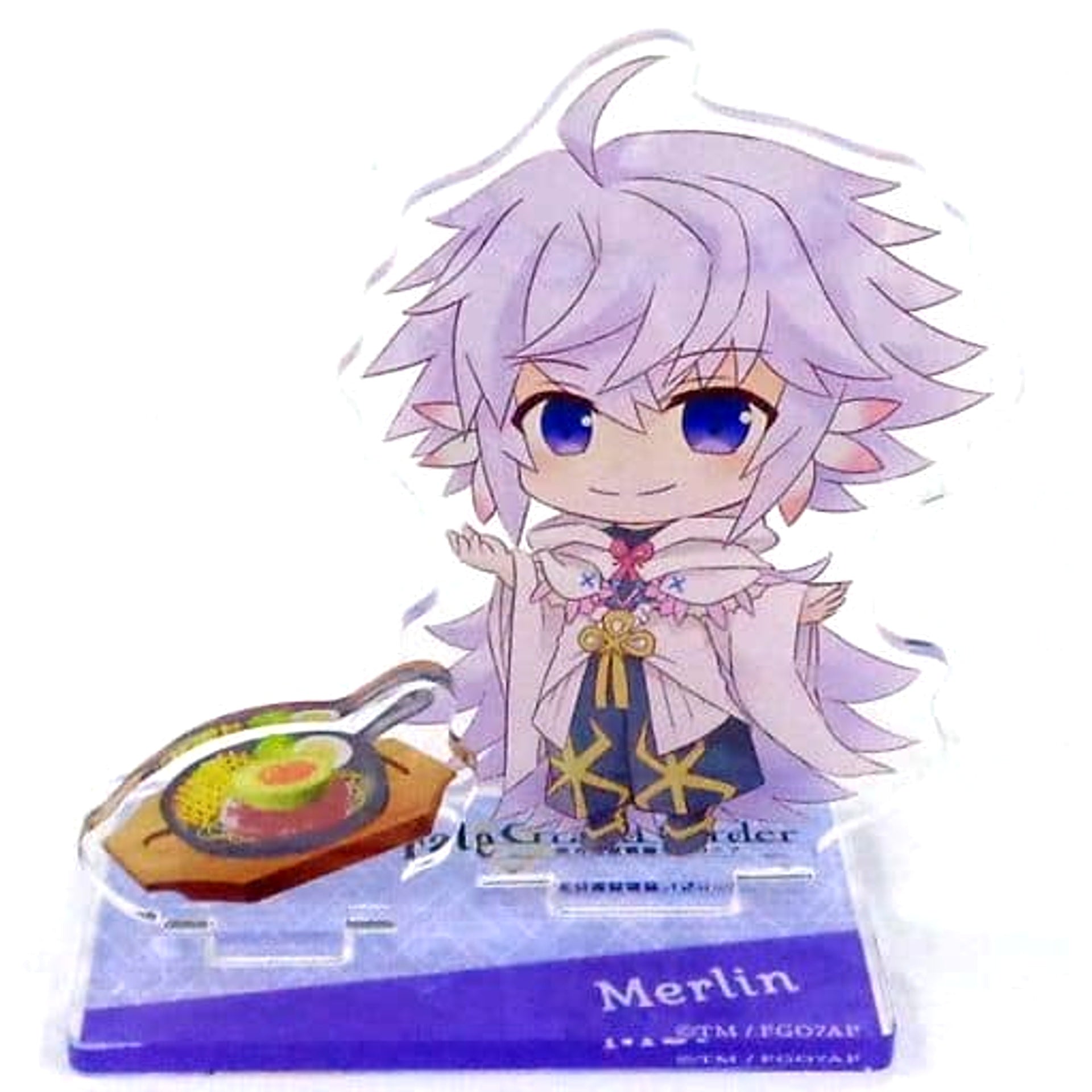 Cocos x Fate/Grand Order Absolute Demonic Front Babylonia Uruk Feast Campaign Caster/Merlin Original Illustration Acrylic Stand Mini Character ver. Acrylic Stands [USED]