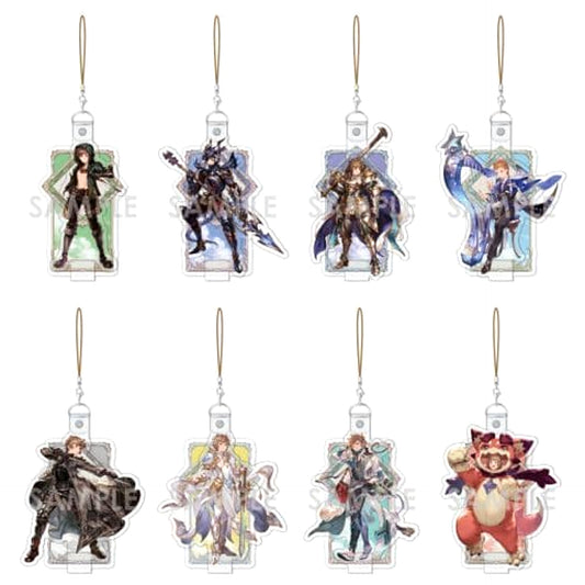 Granblue Fantasy Thief & Others Man Character Vinyl Strap Job Collection Protagonist Male BOX Vol.2 All 8 Types Set Keychains [USED]