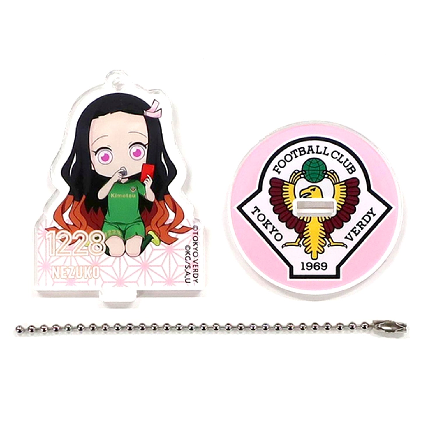 Nezuko Kamado Collaboration Acrylic Figure Demon Slayer: Kimetsu no Yaiba x Tokyo Verdy [USED]