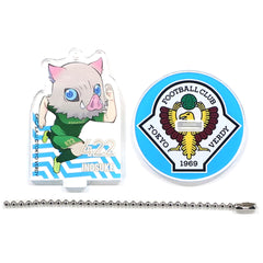 Demon Slayer: Kimetsu no Yaiba x Tokyo Verdy Inosuke Hashibira Collaboration Acrylic Figure Acrylic Stands [USED]